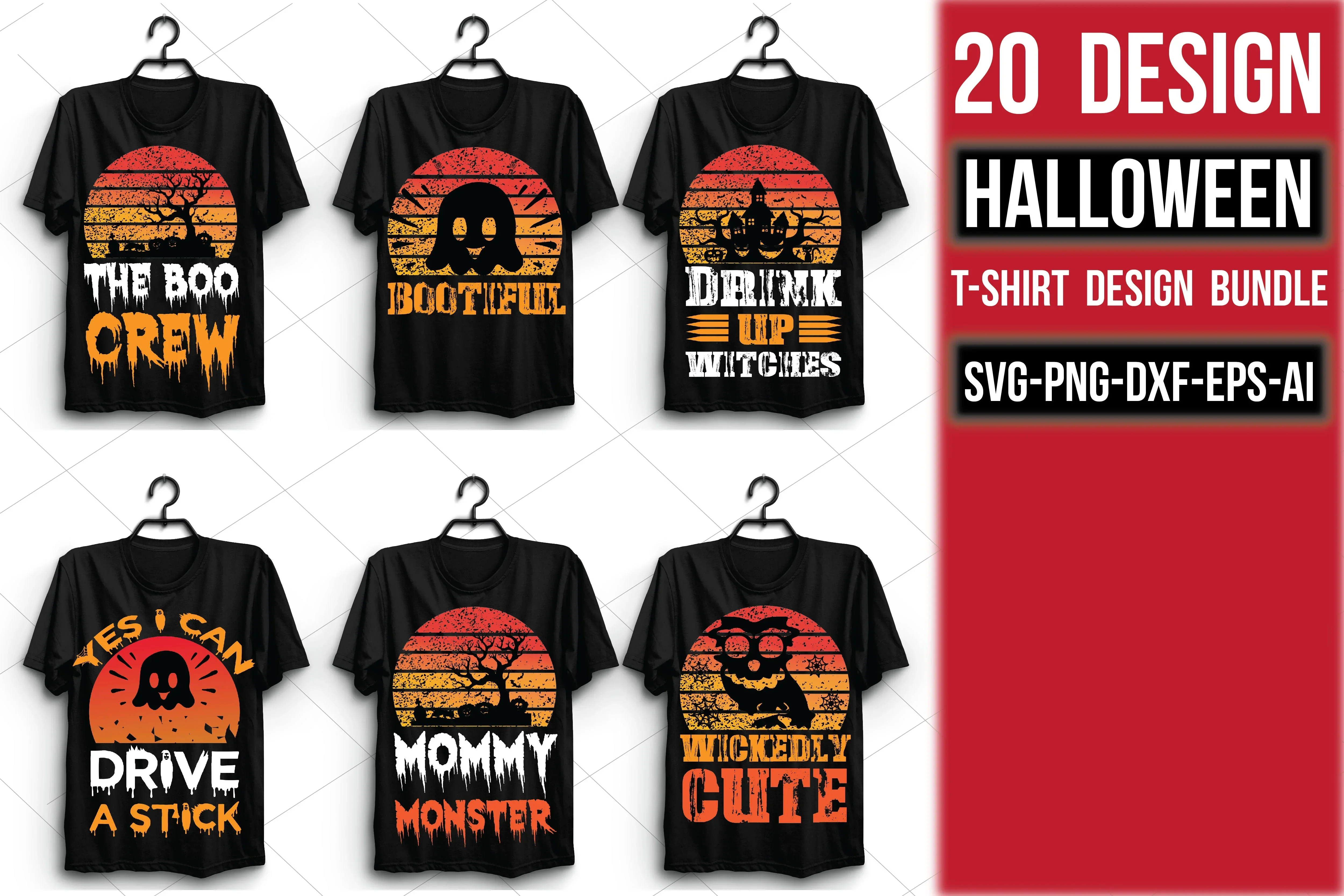 Halloween T Shirt Bundle - Image 2