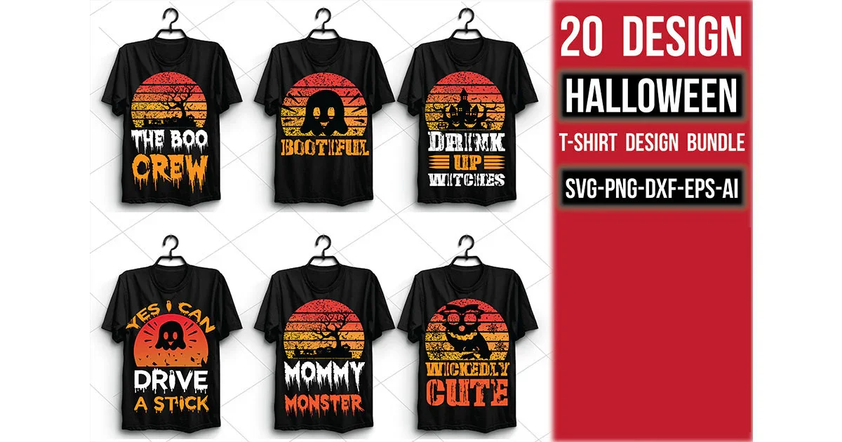 Halloween T Shirt Bundle - Image 3