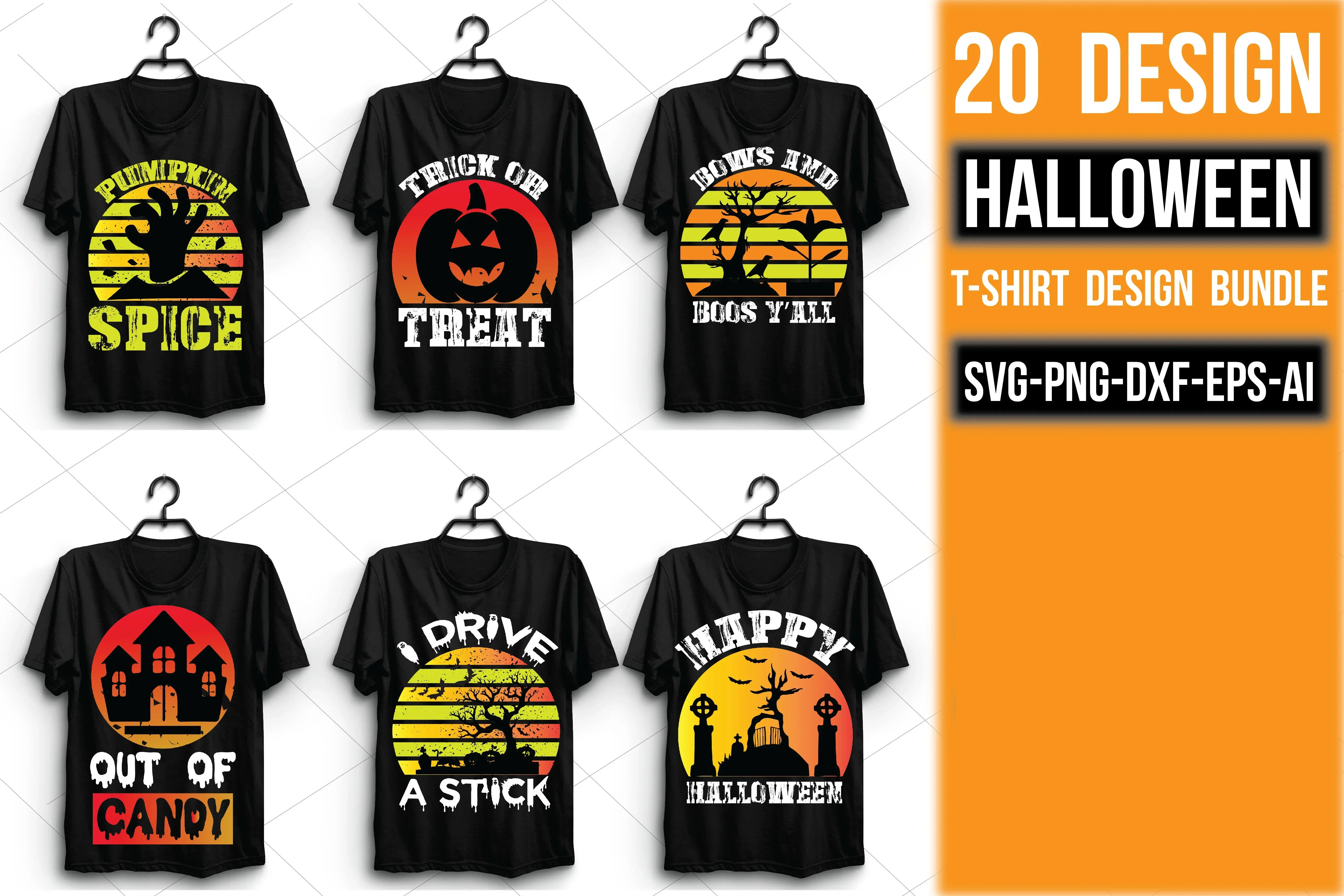 Halloween T Shirt Bundle - Image 2