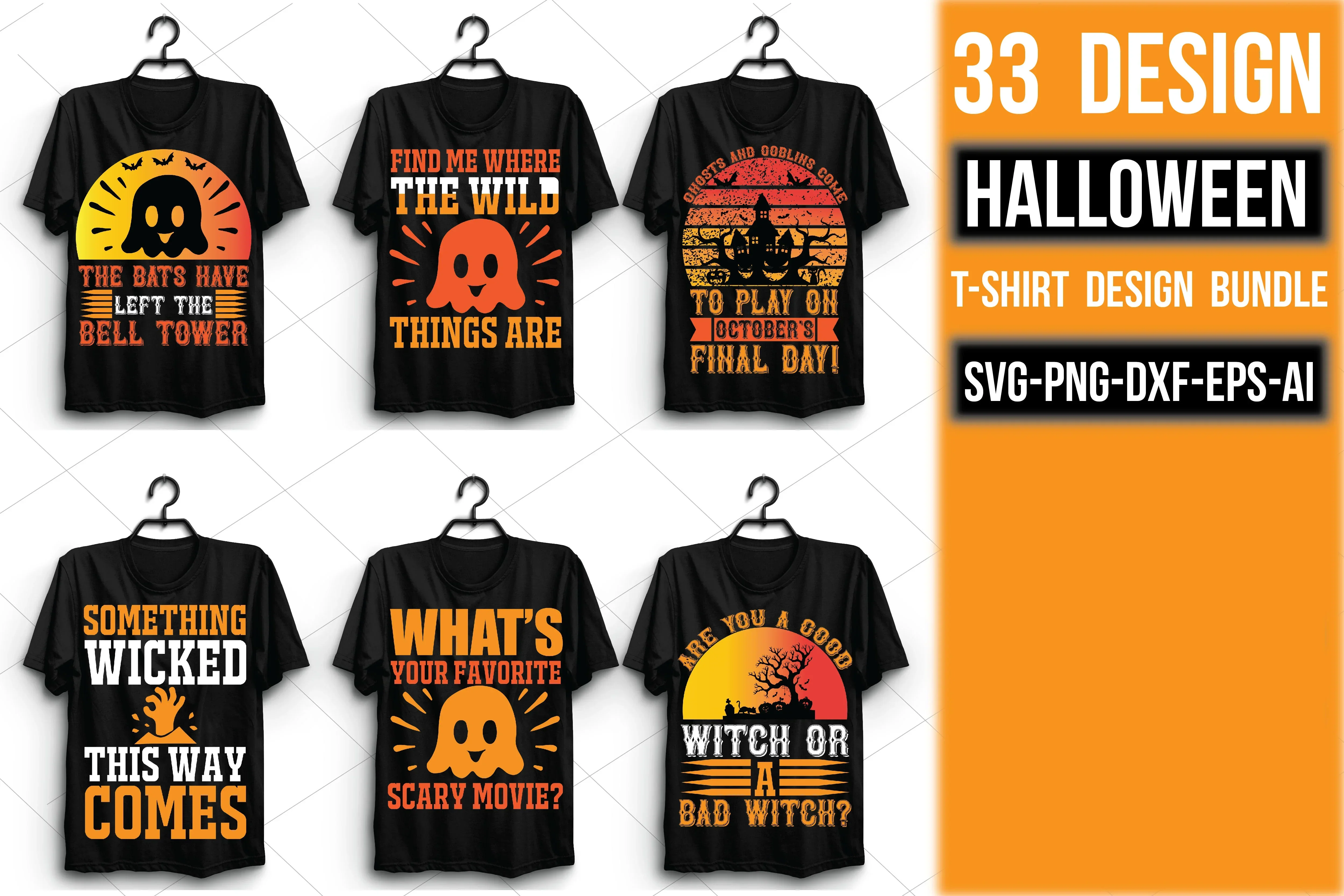 Halloween T Shirt Bundle - Image 2