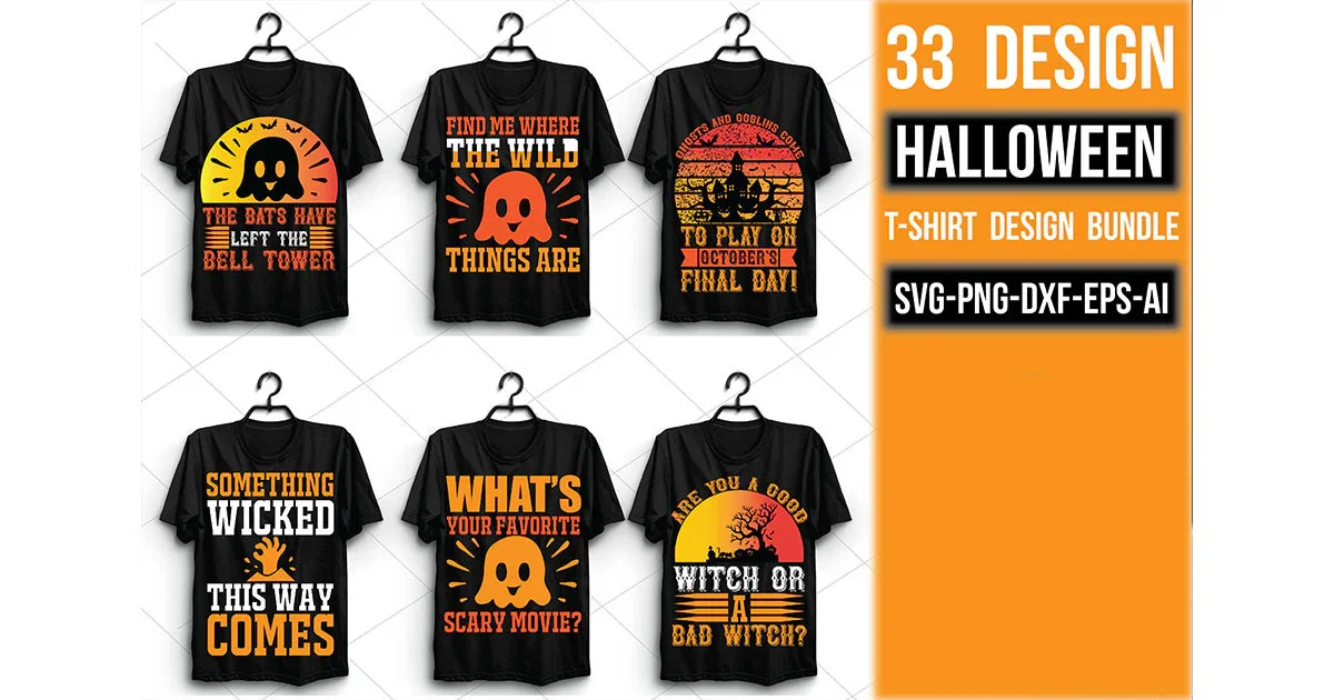 Halloween T Shirt Bundle - Image 3