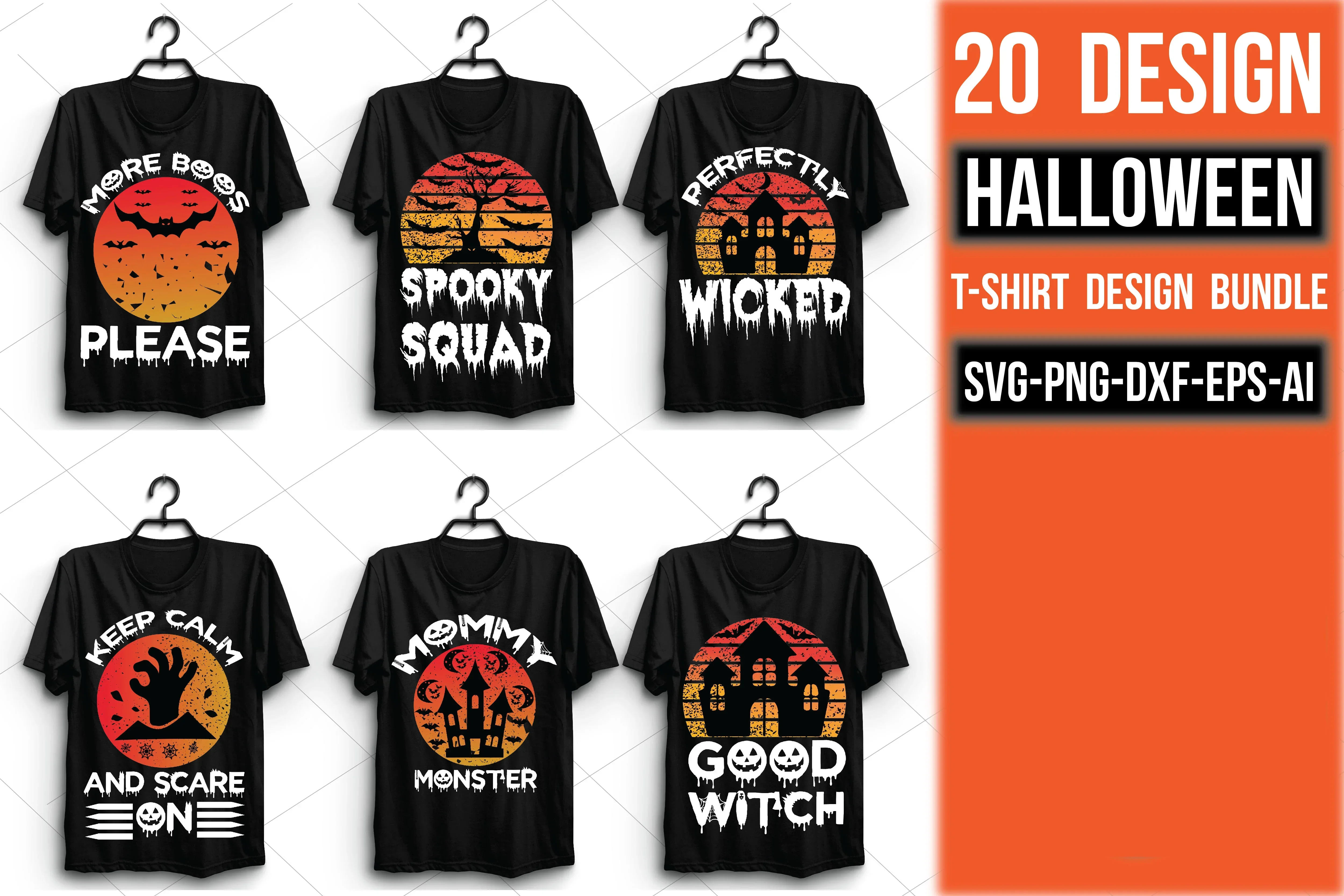 Halloween T Shirt Bundle - Image 2