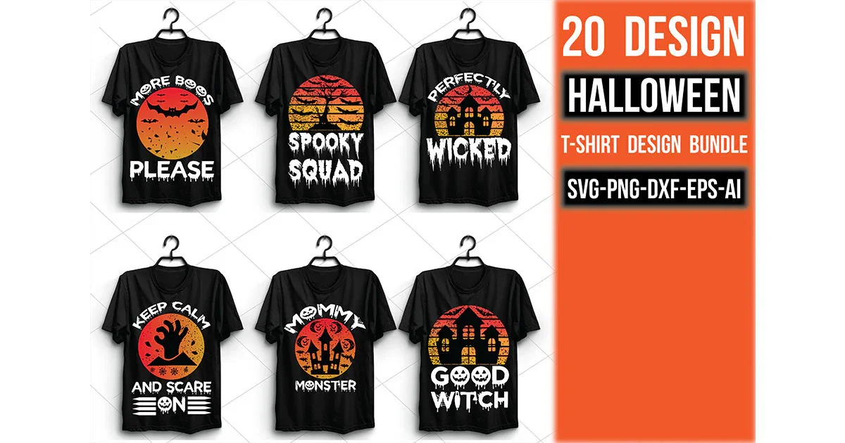 Halloween T Shirt Bundle - Image 3