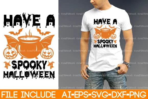 Halloween T-Shirt SVG Bundle - Image 7