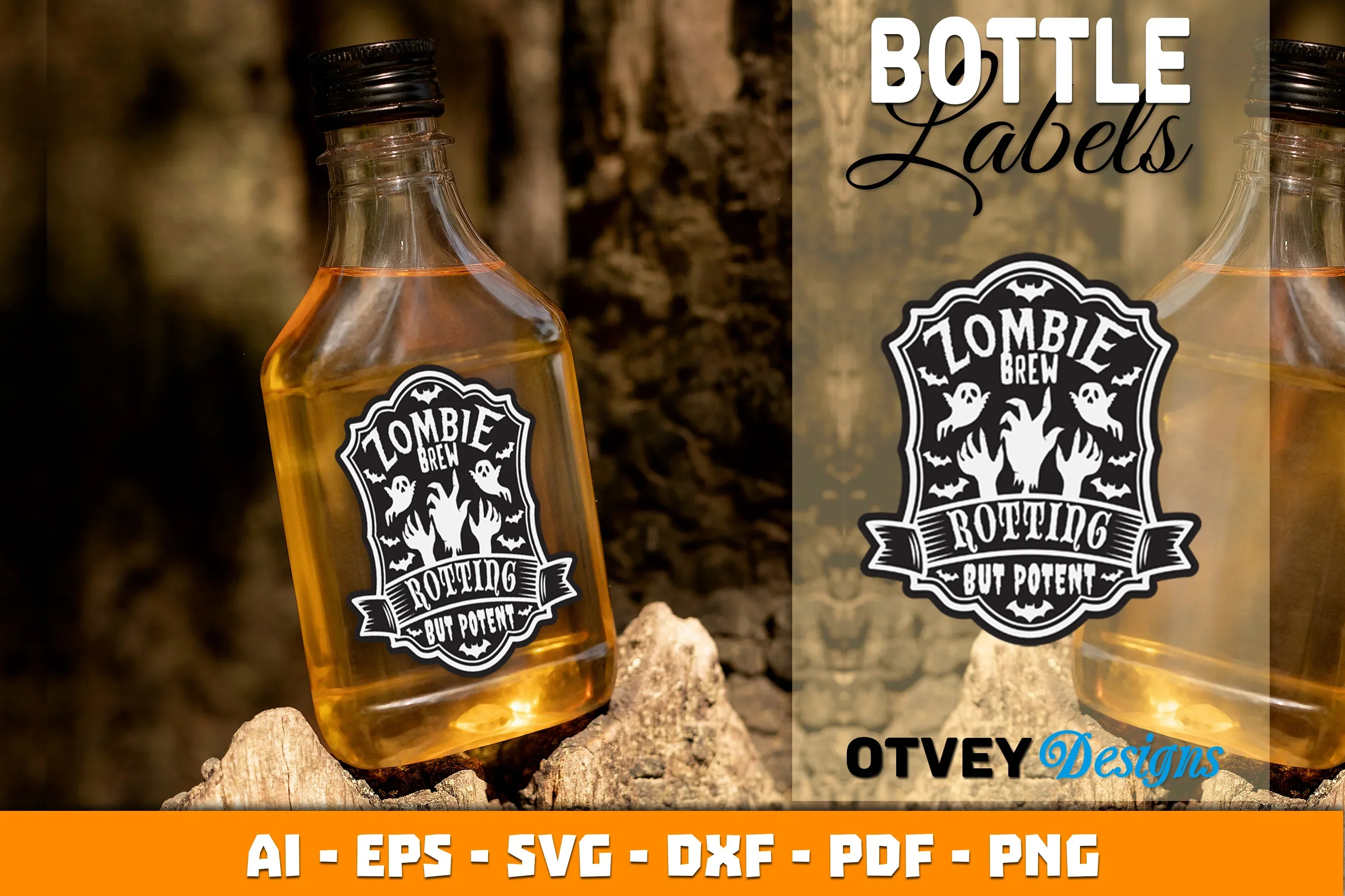 Halloween Witch Potion Bottle Labels SVG Bundle - Image 3