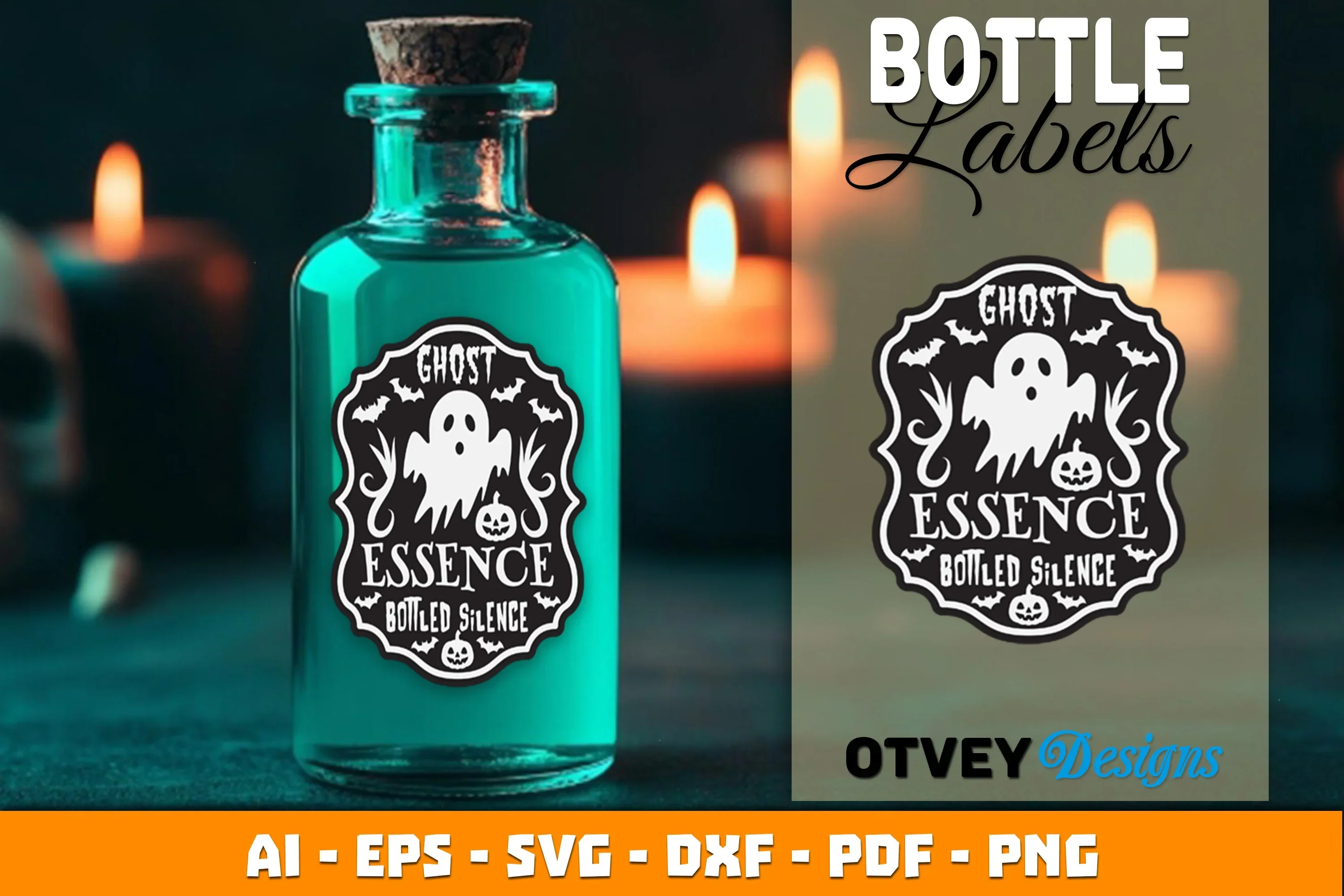 Halloween Witch Potion Bottle Labels SVG Bundle - Image 2