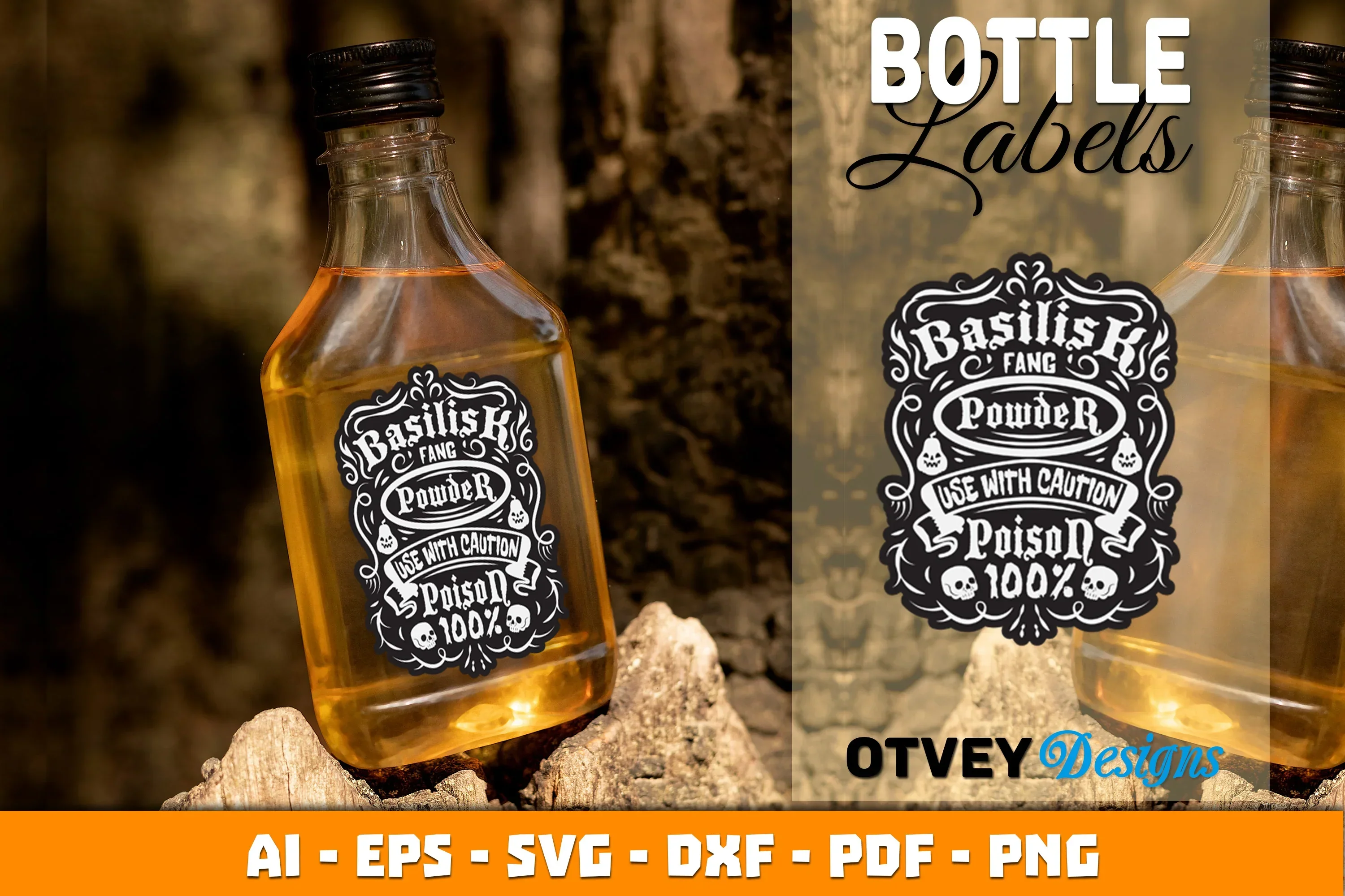 Halloween Witch Potion Bottle Labels SVG Bundle - Image 3