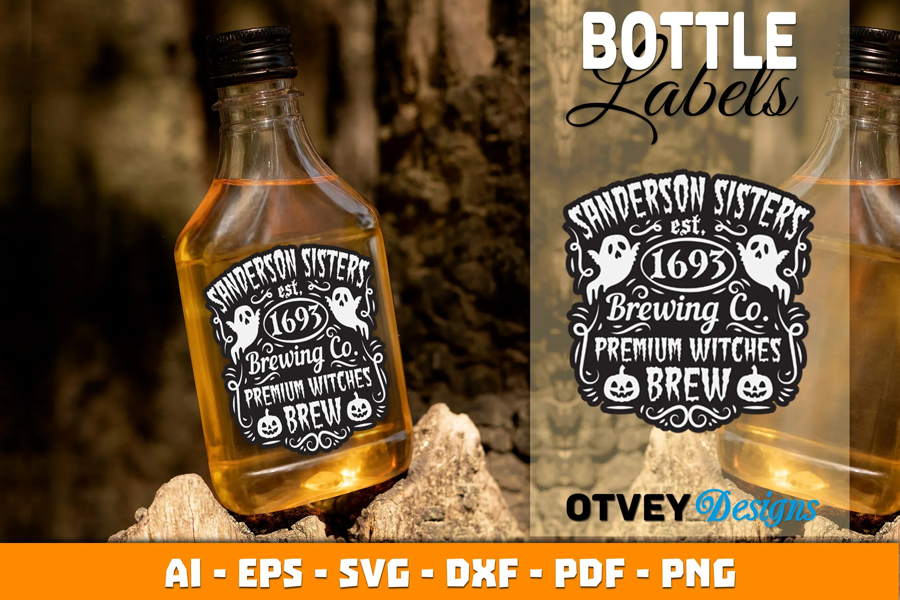 Halloween Witch Potion Bottle Labels SVG Bundle - Image 3