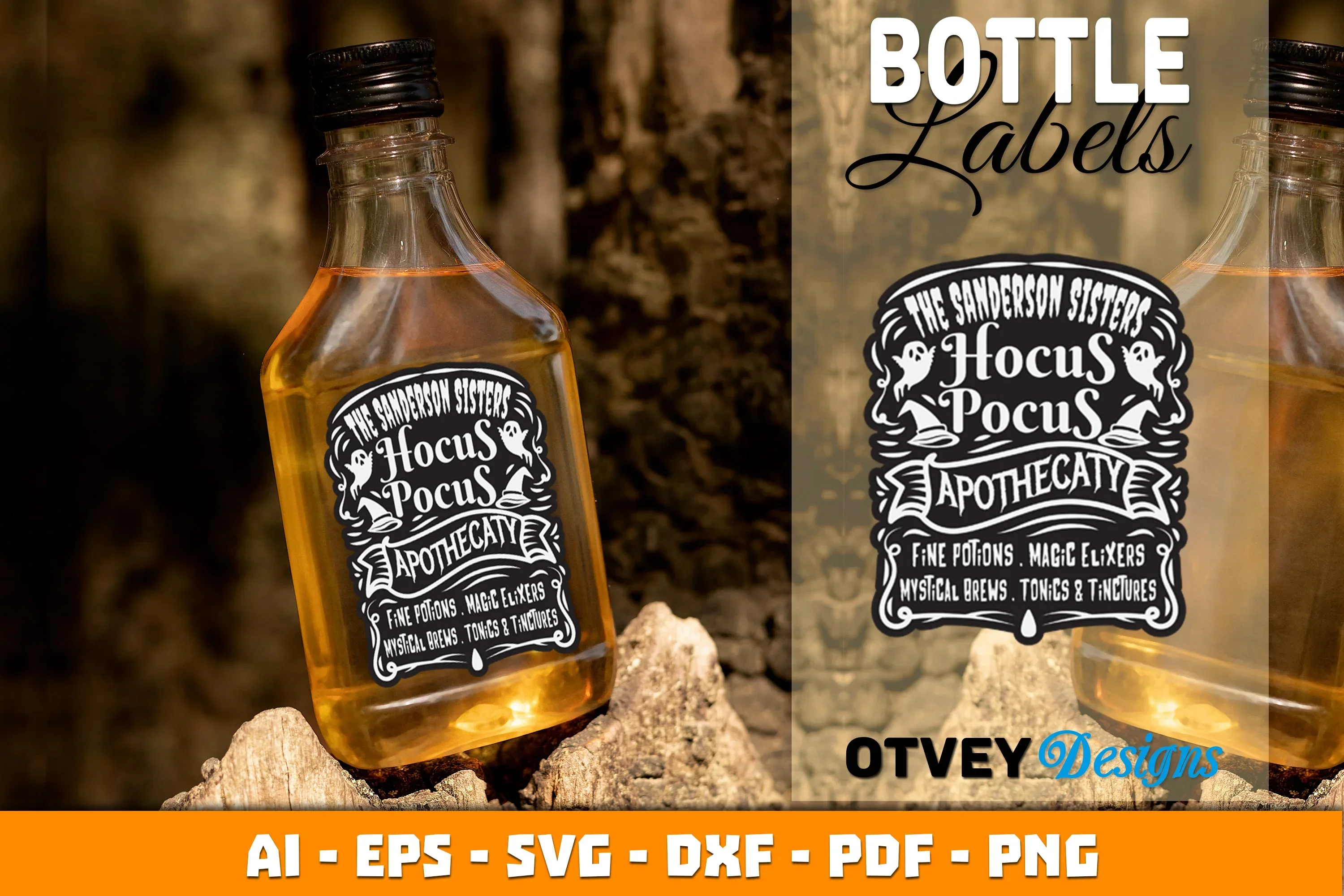 Halloween Witch Potion Label SVG Bundle - Image 3