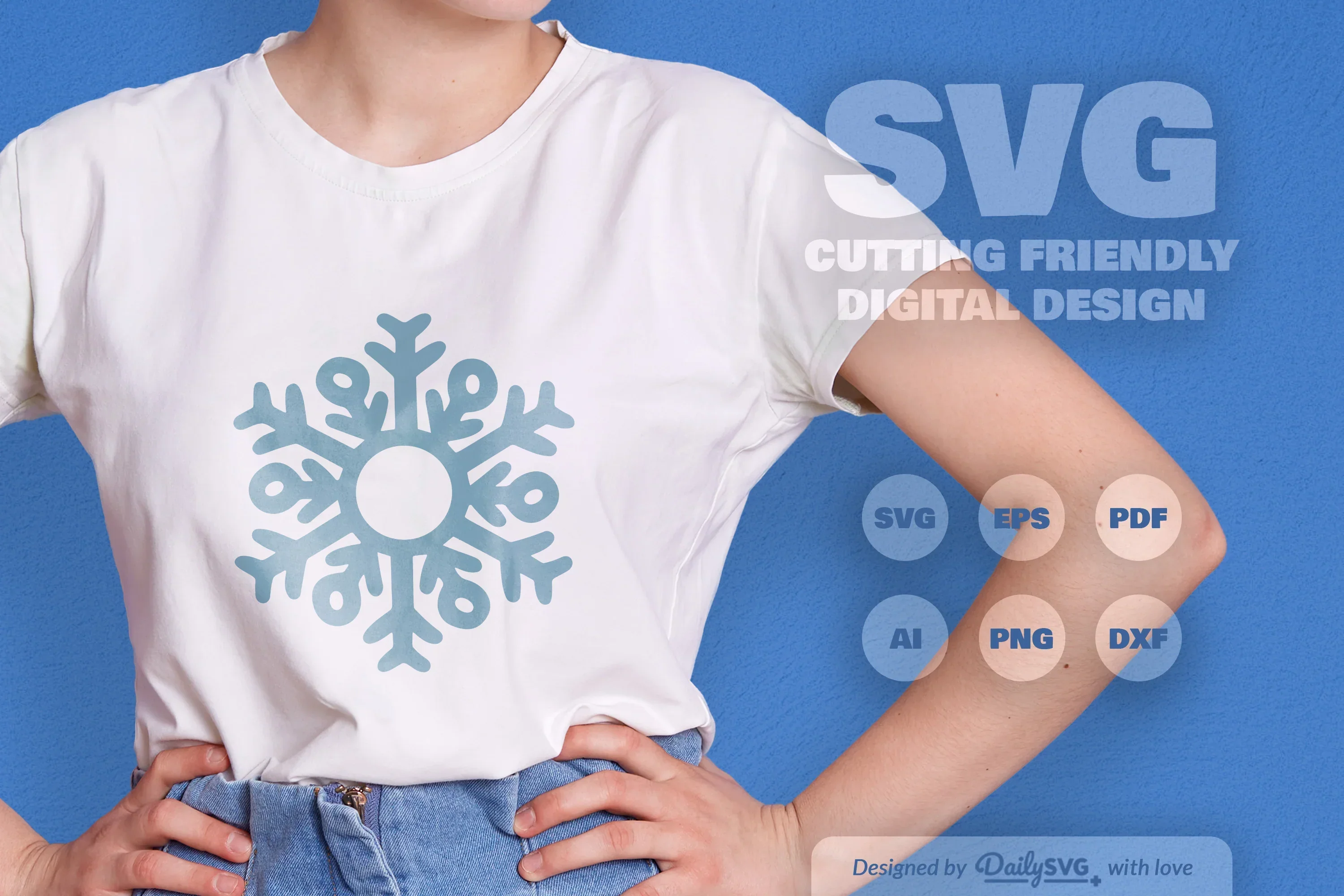 Hand-Drawn Snowflake Clipart Daily SVG Bundles - Image 4