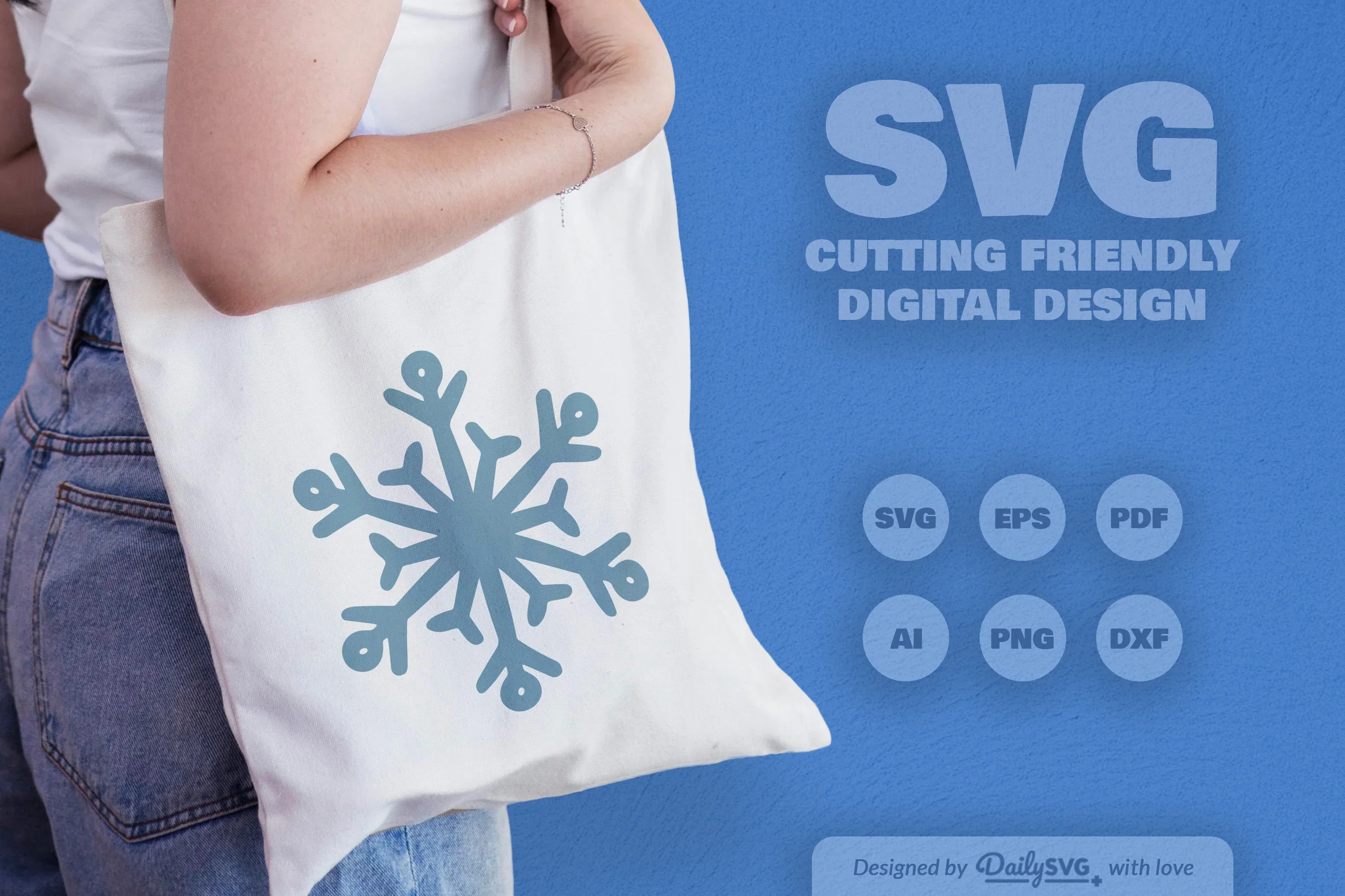 Hand-Drawn Snowflake SVG Bundle - Image 4