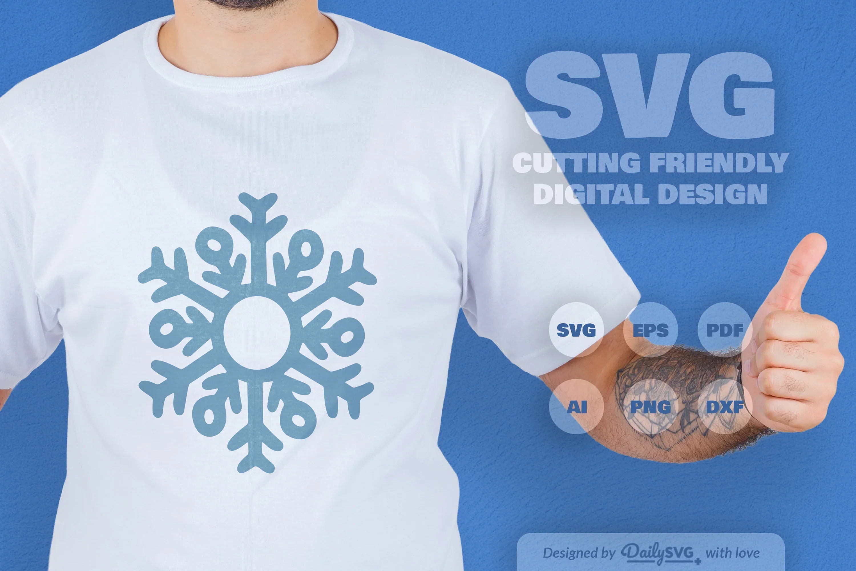 Hand-Drawn Snowflake SVG Bundle for Crafts & Design - Image 3