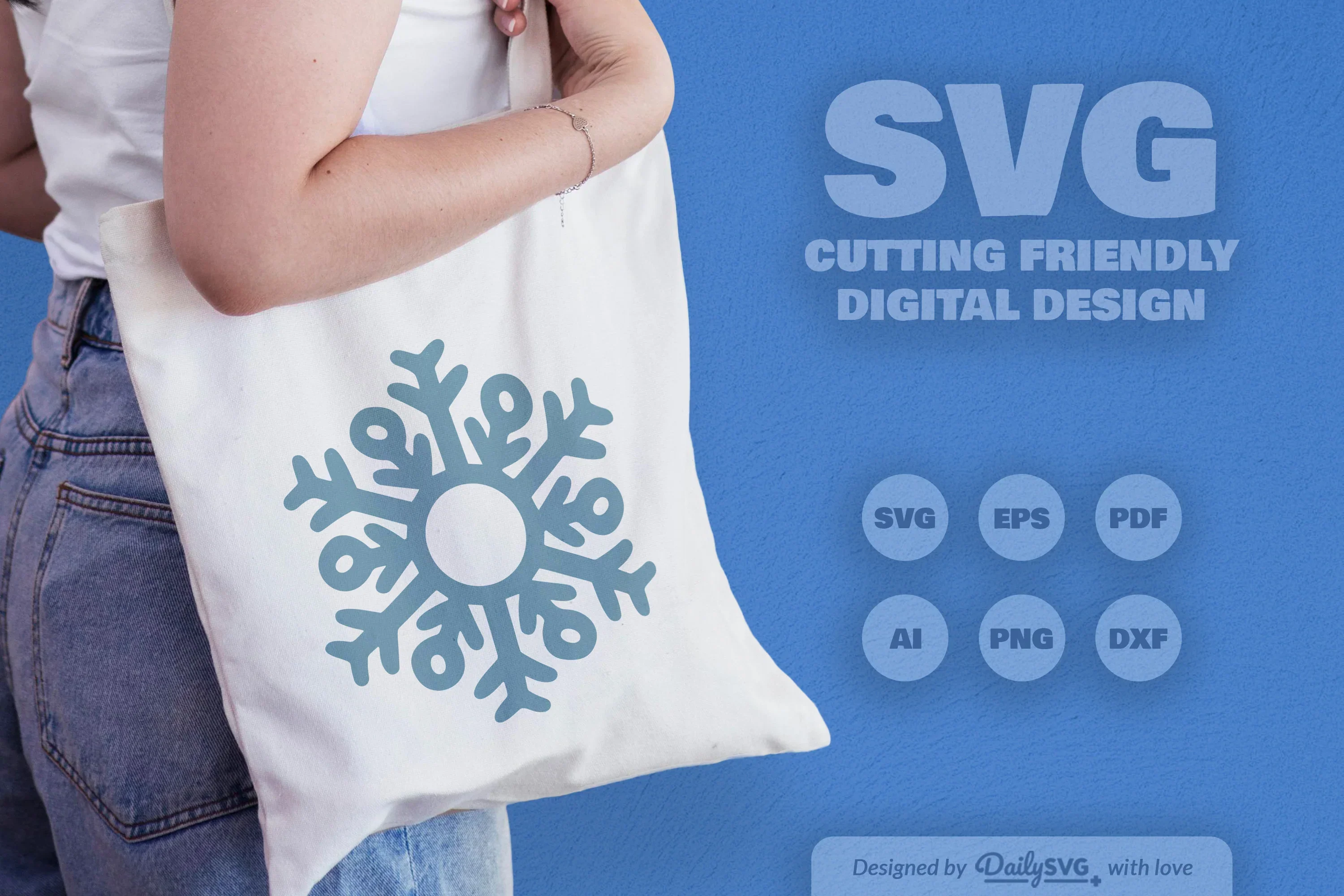 Hand-Drawn Snowflake SVG Bundle for Crafts & Design - Image 4