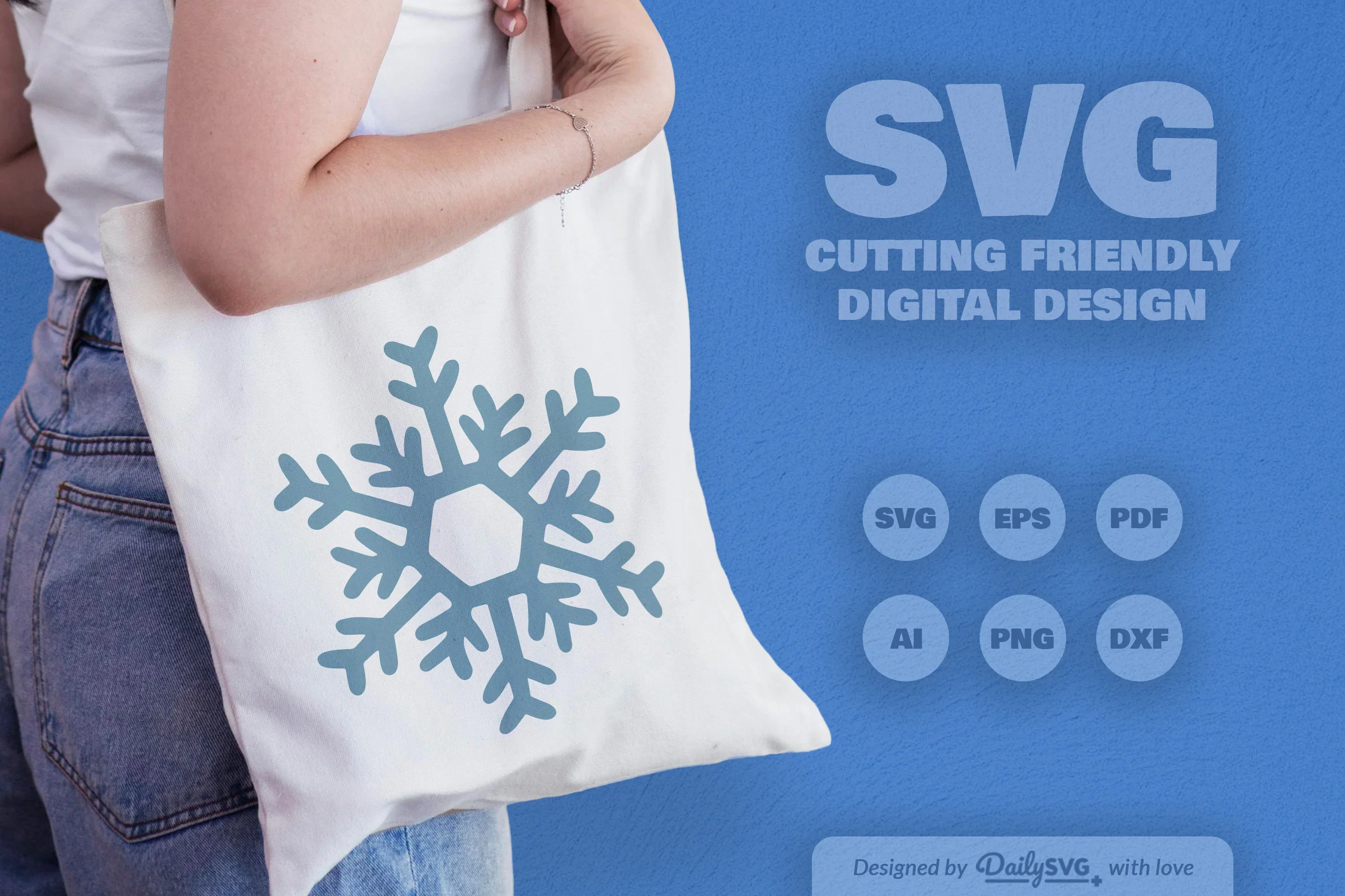 Hand-Drawn Snowflake SVG Bundle for Crafts & Design - Image 4