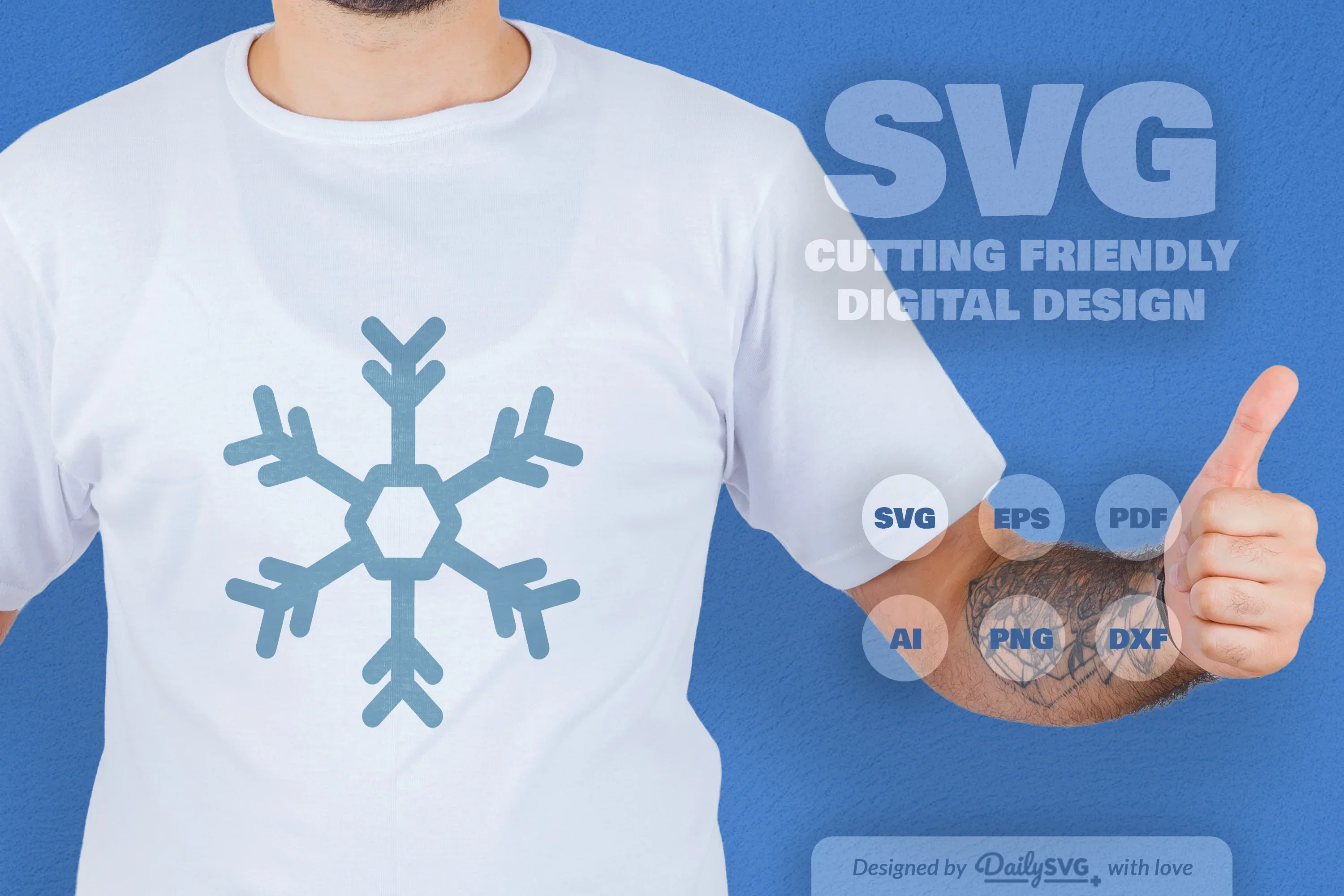 Hand-Drawn Snowflake SVG Bundle for Crafts & Design - Image 3