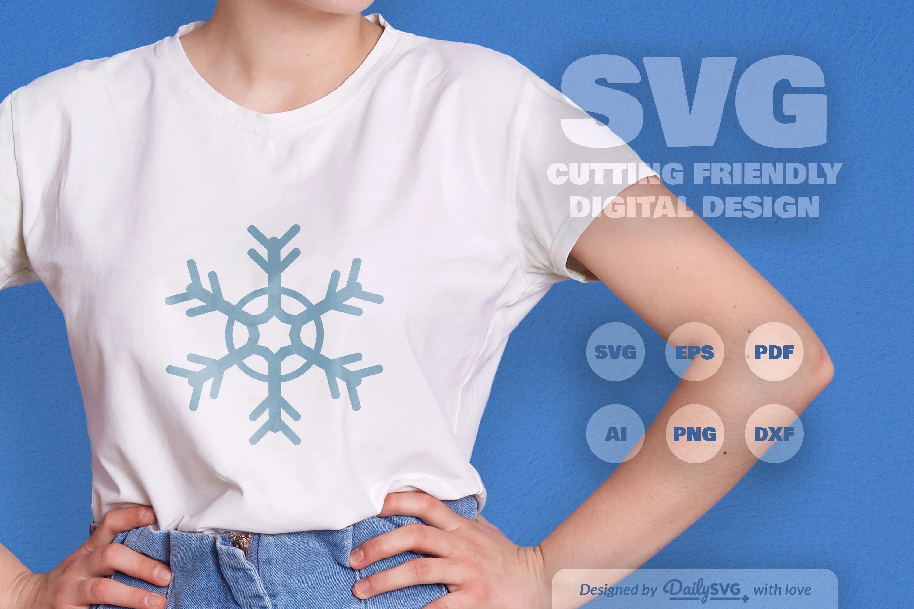 Hand-Drawn Snowflake SVG Bundle for Crafts & Design - Image 2