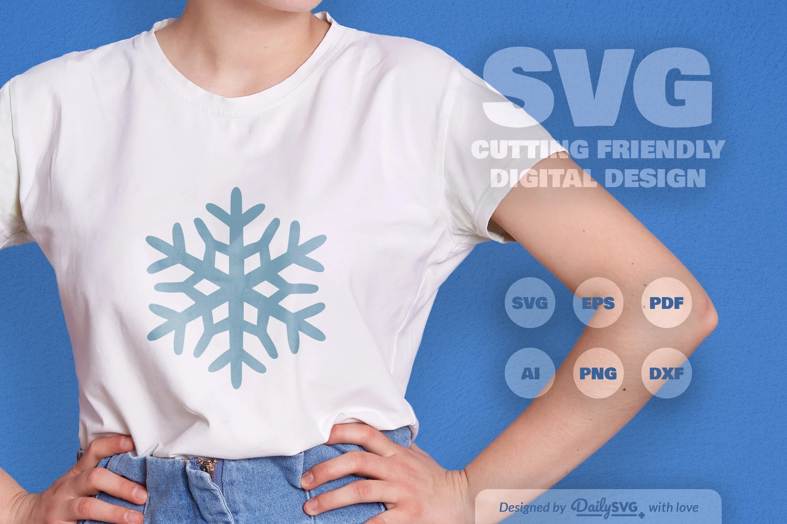 Hand-Drawn Snowflake SVG Bundle for Winter Designs - Image 2