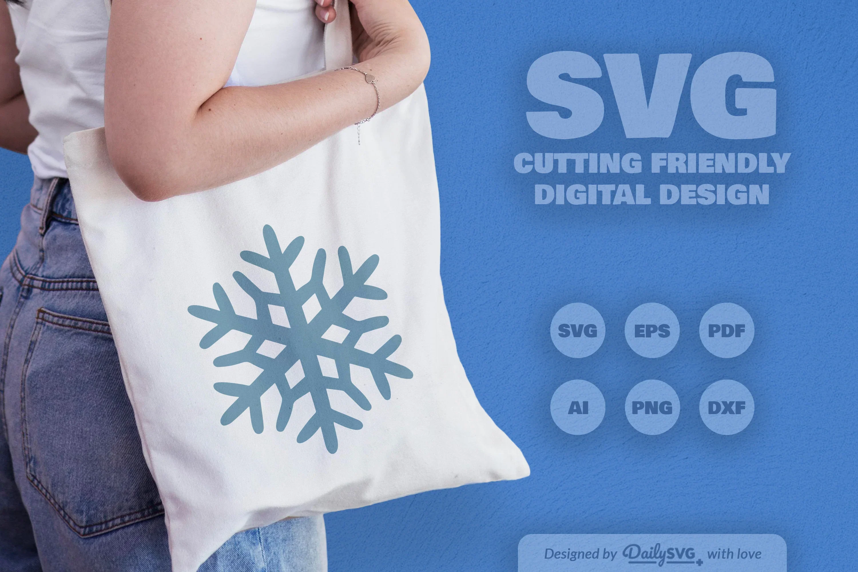 Hand-Drawn Snowflake SVG Bundle for Winter Designs - Image 4