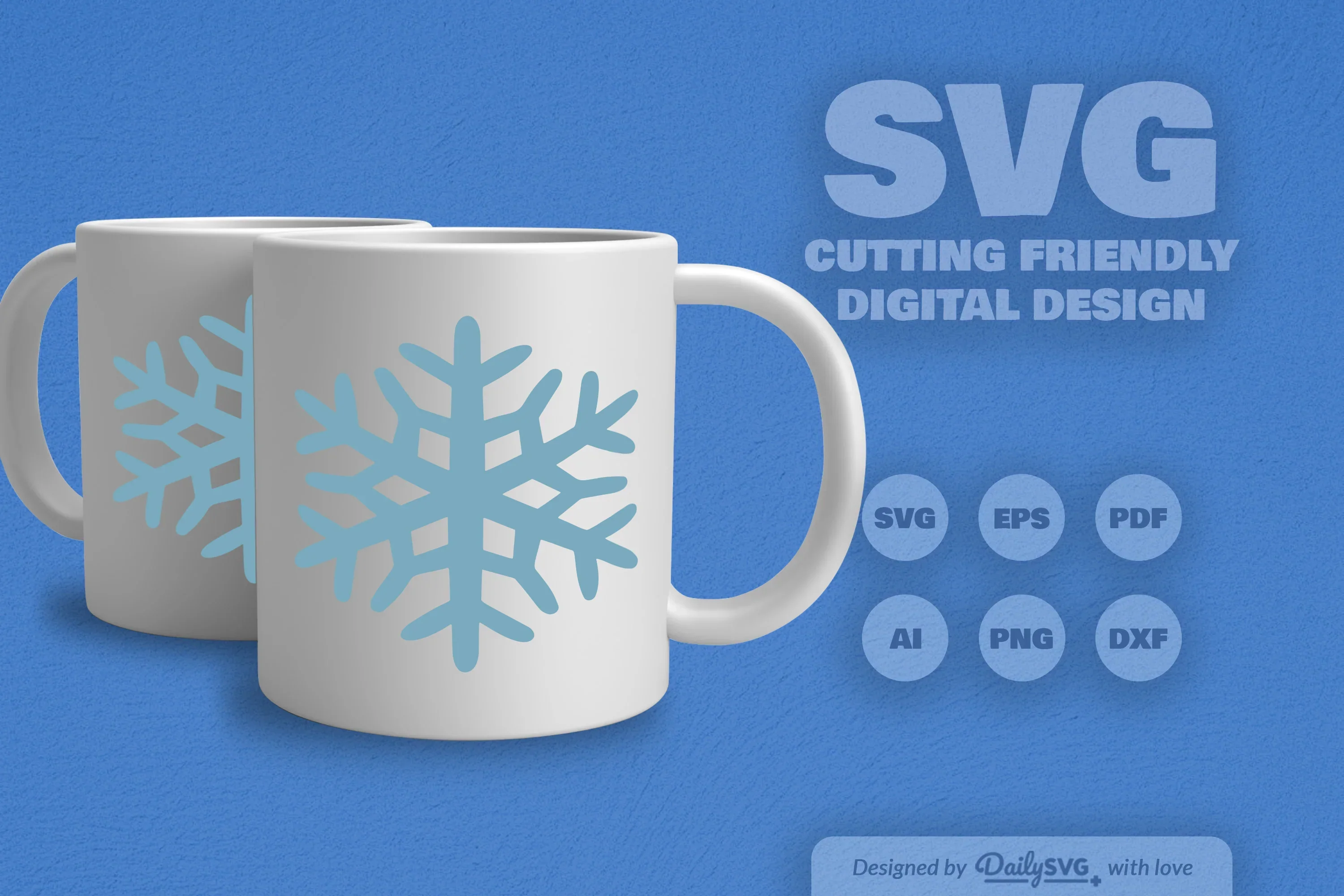 Hand-Drawn Snowflake SVG Bundle for Winter Designs - Image 5