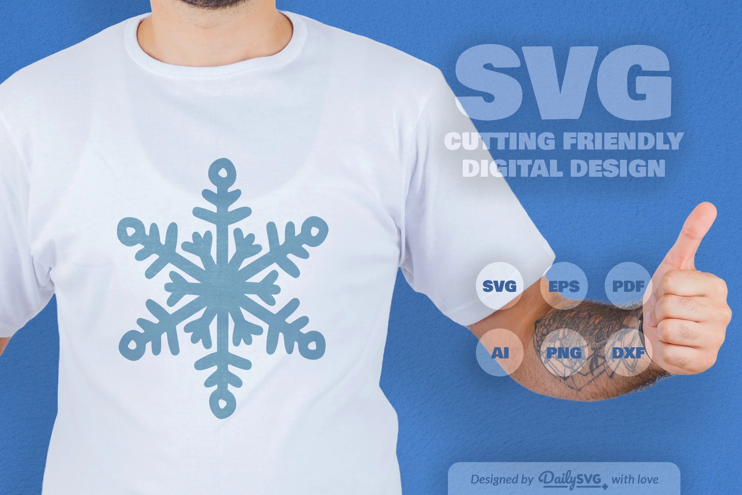 Hand-Drawn Snowflake SVG Bundle for Winter Designs - Image 3
