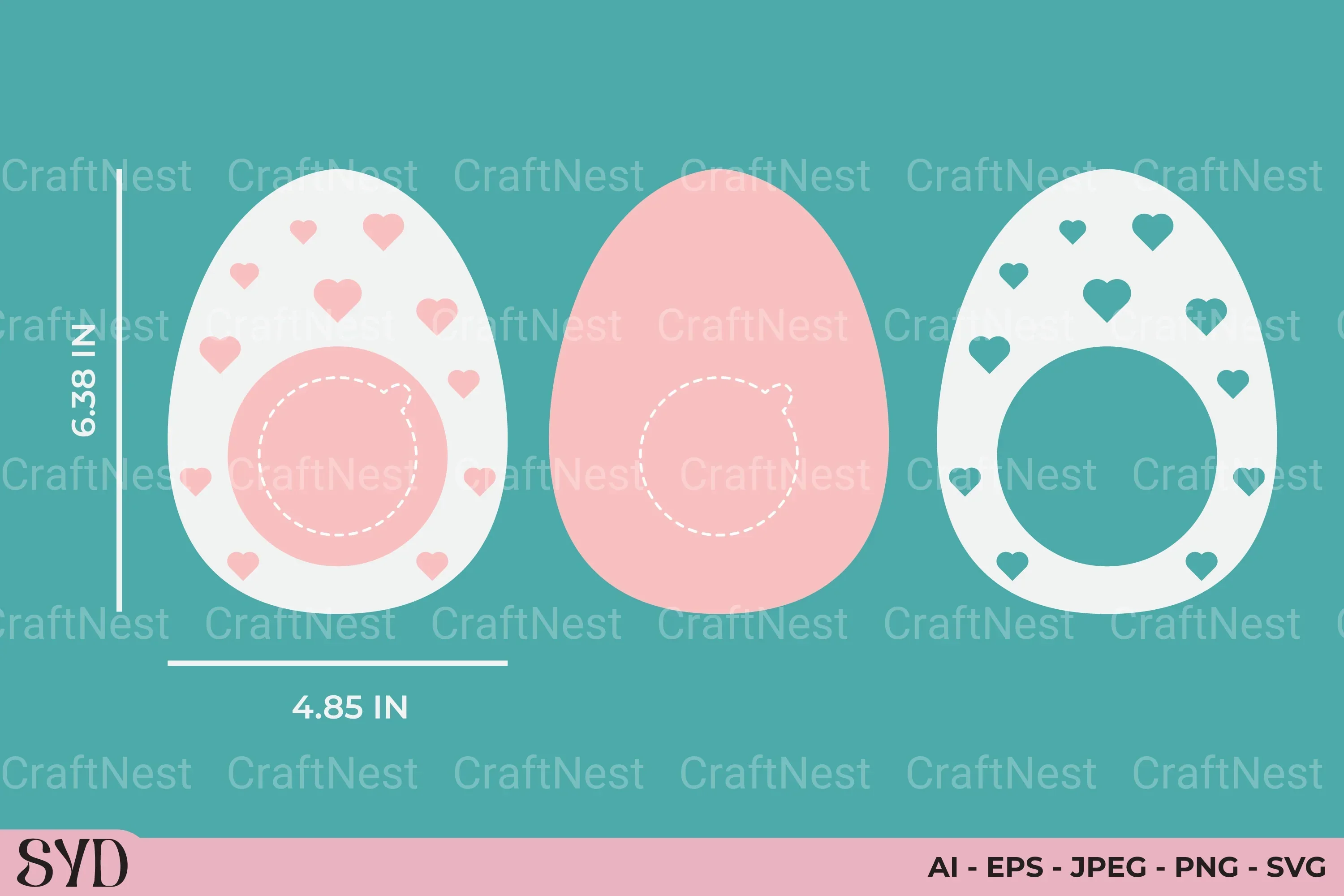 Happy Easter Candy Dome SVG Bundle - Image 3