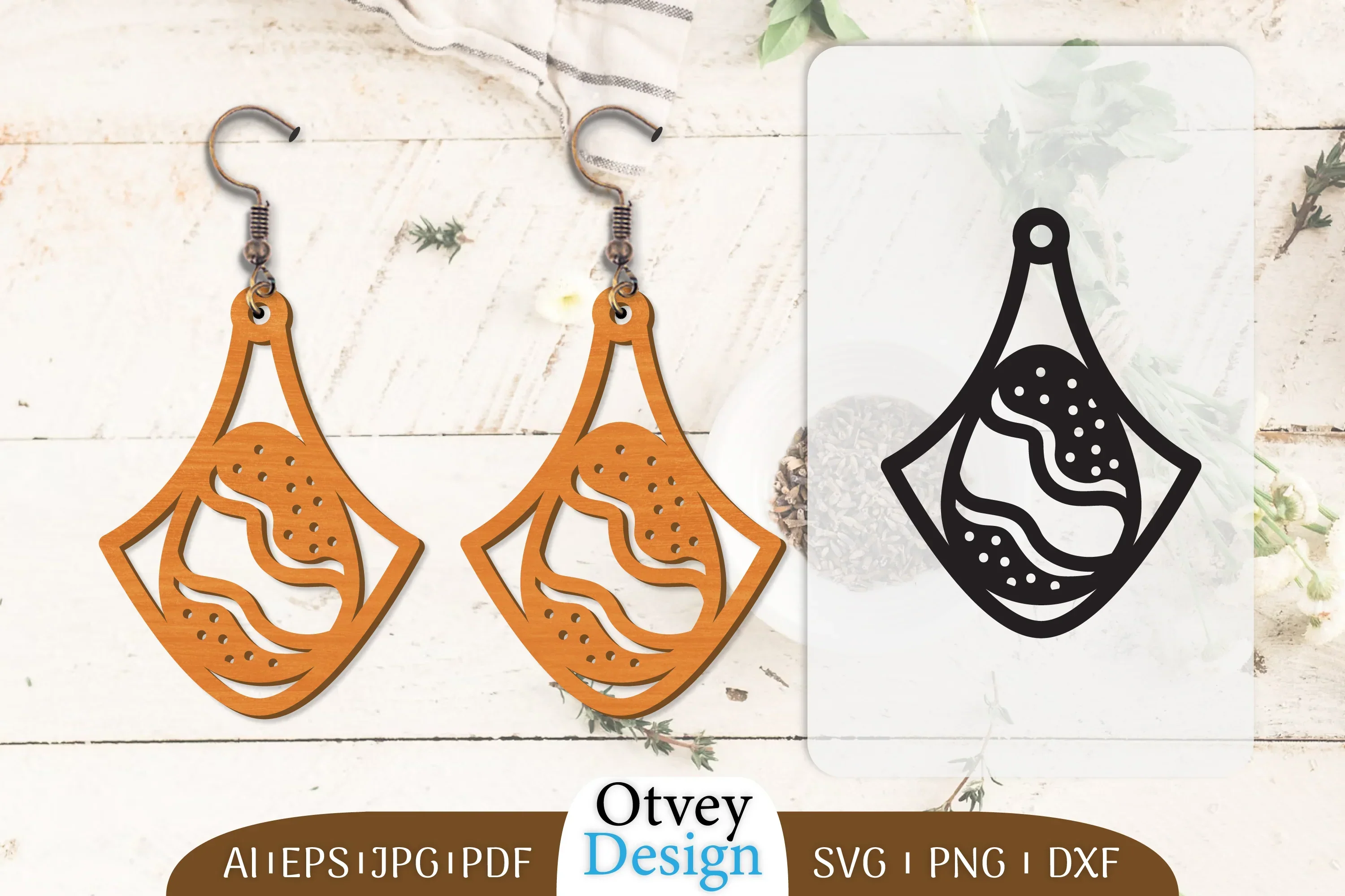 Happy Easter Egg Earring Lasercut SVG Bundle