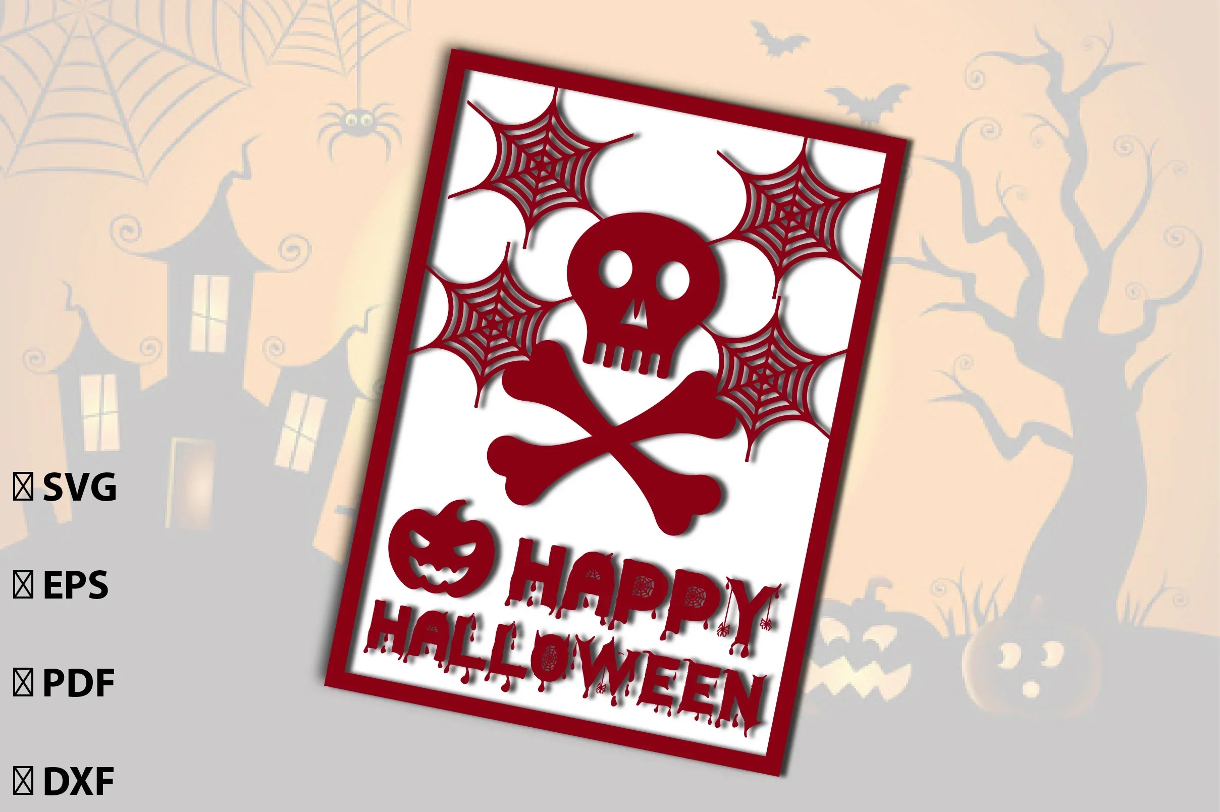 Happy Halloween Card SVG Bundle - Image 2