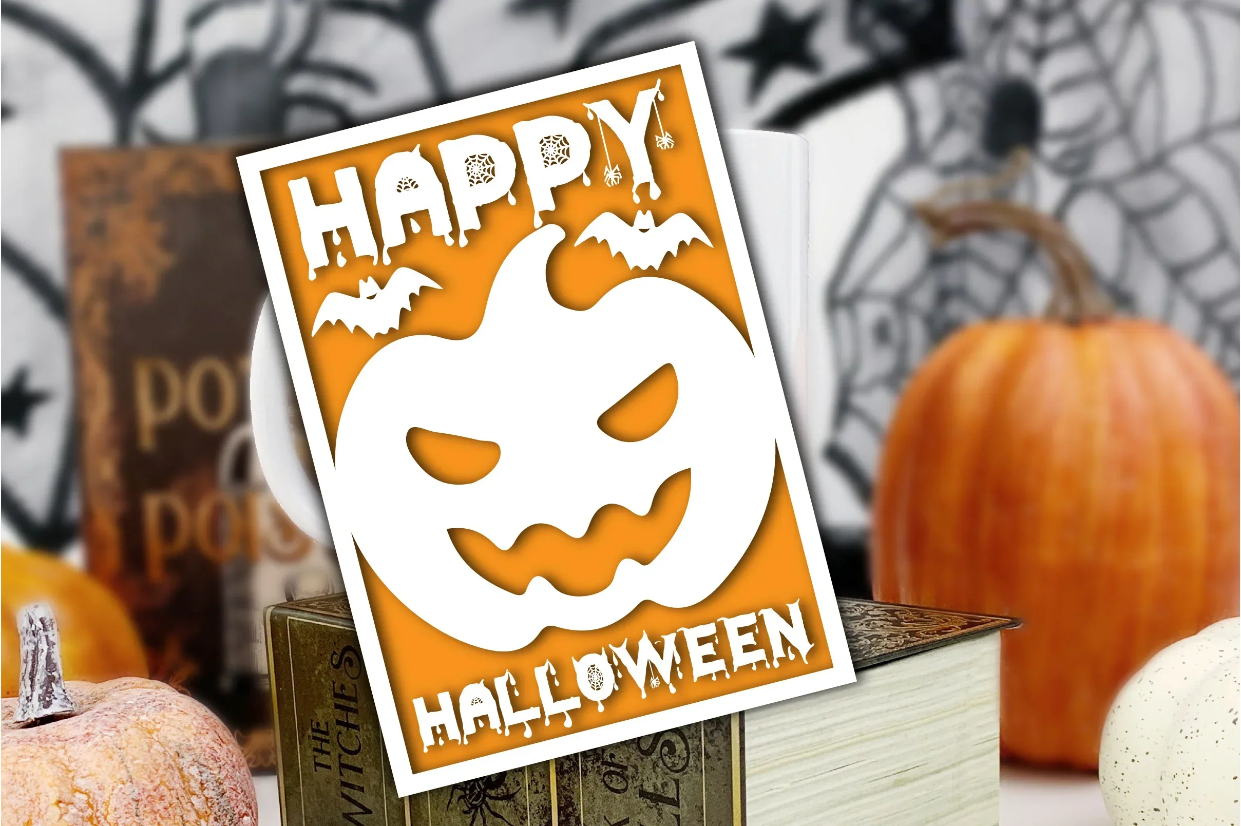 Happy Halloween Card SVG Bundle - Image 4