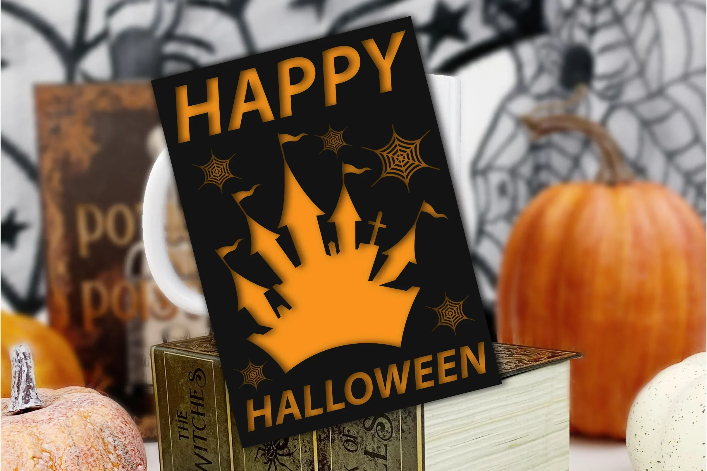 Happy Halloween Card SVG Bundle - Image 8