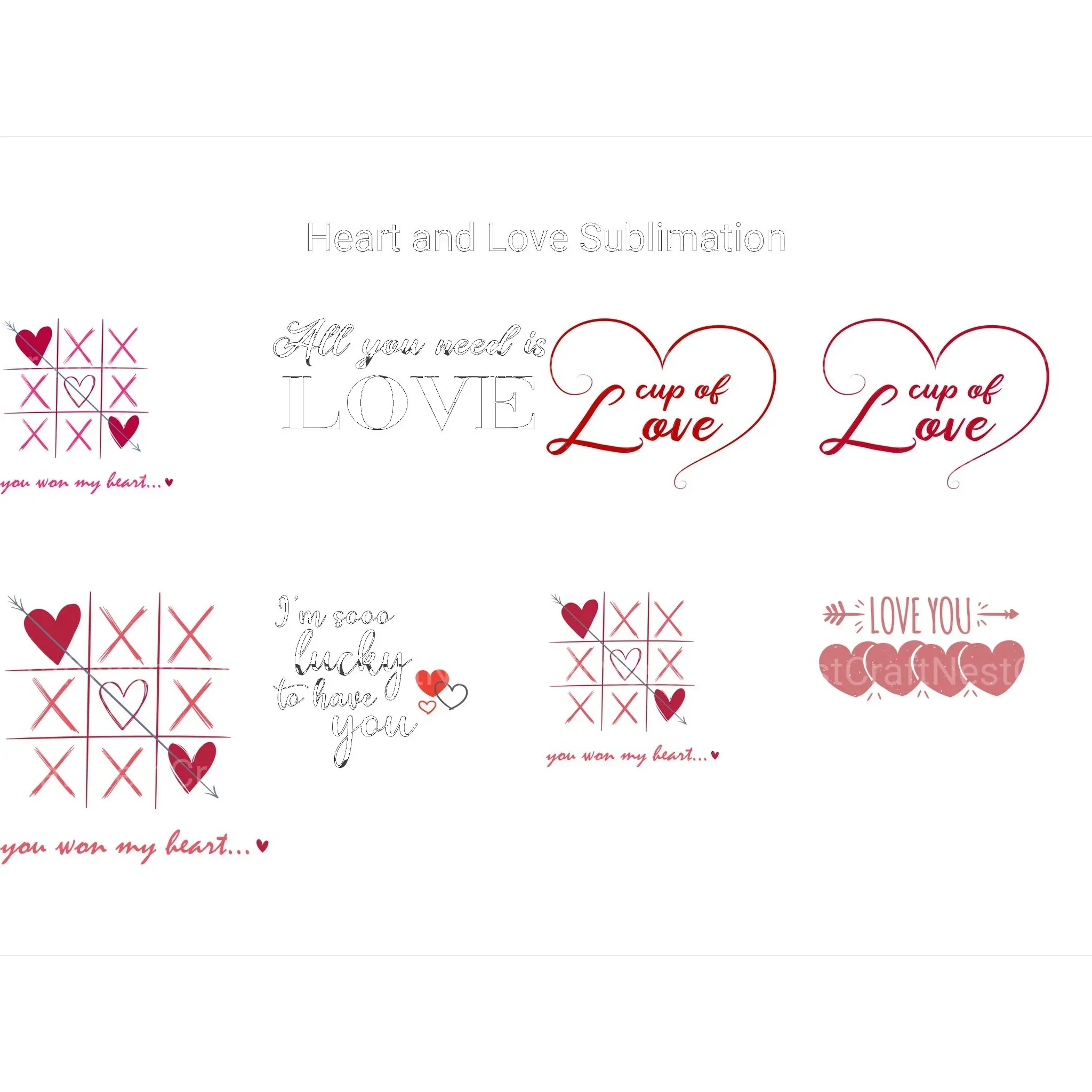 Heart and Love SVG - Image 2