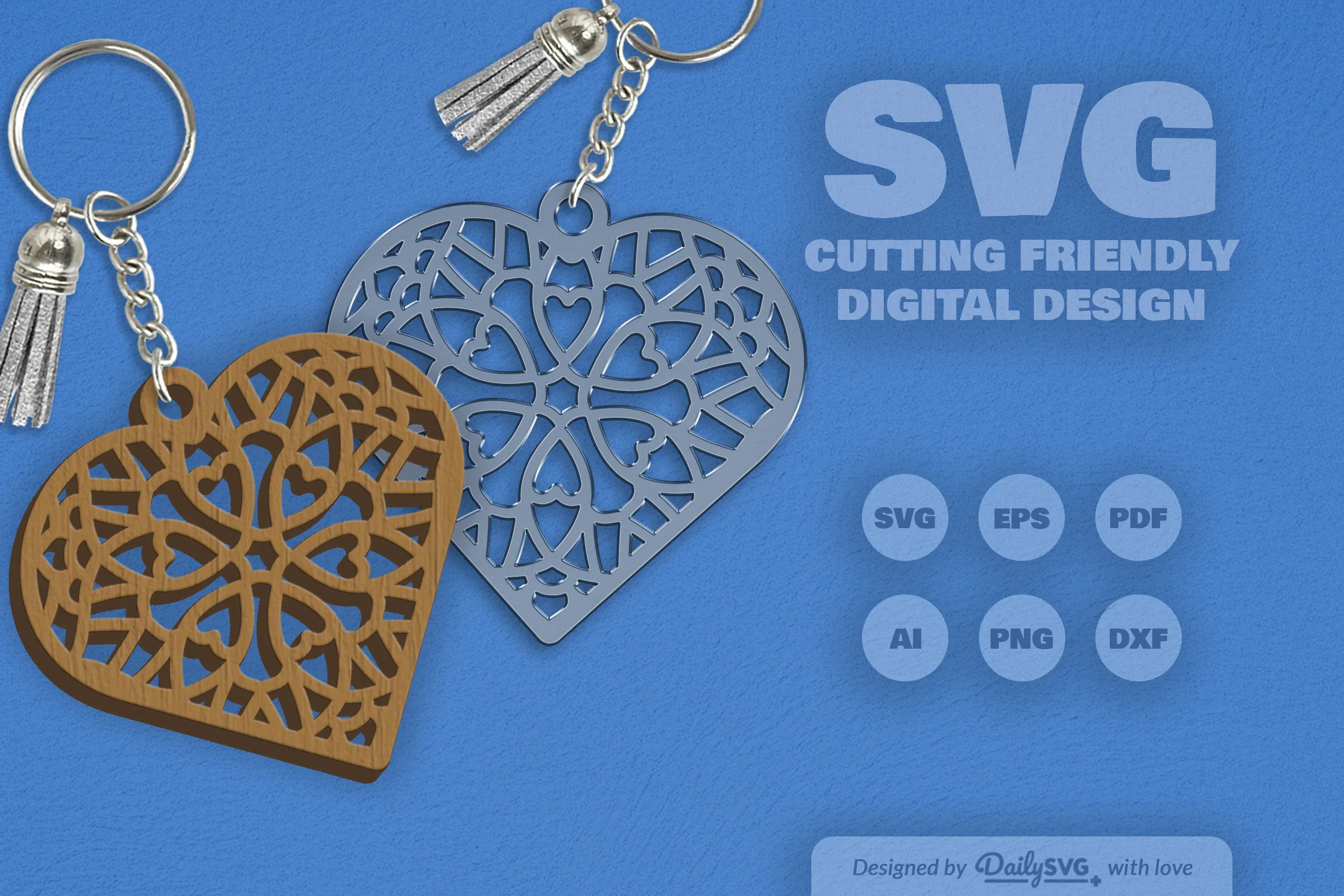 Heart Mandala Clipart Daily SVG Bundles - Image 4