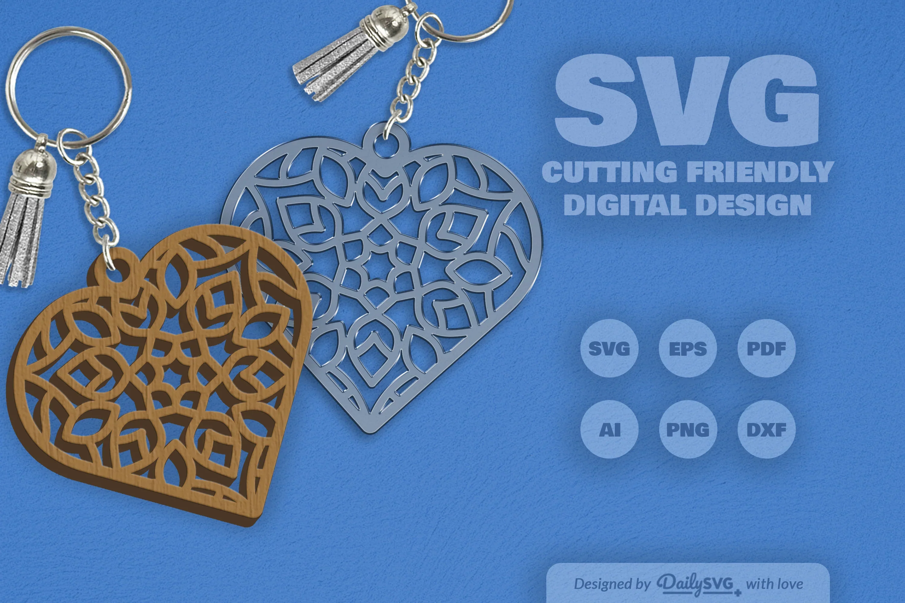 Heart Mandala SVG Bundle - Image 2