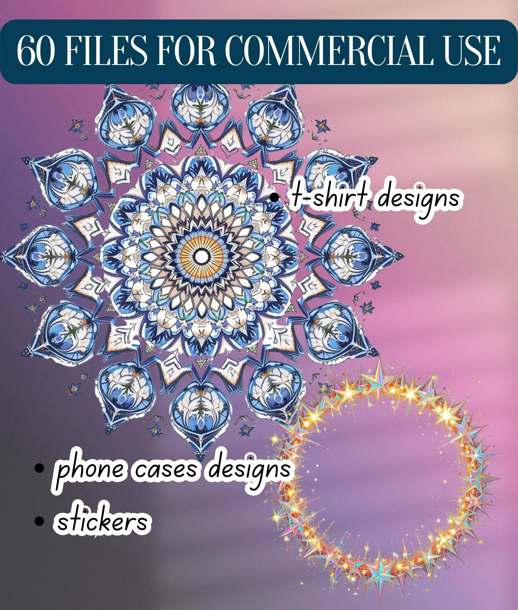 Holographic Celestial Clipart Bundle - Image 7