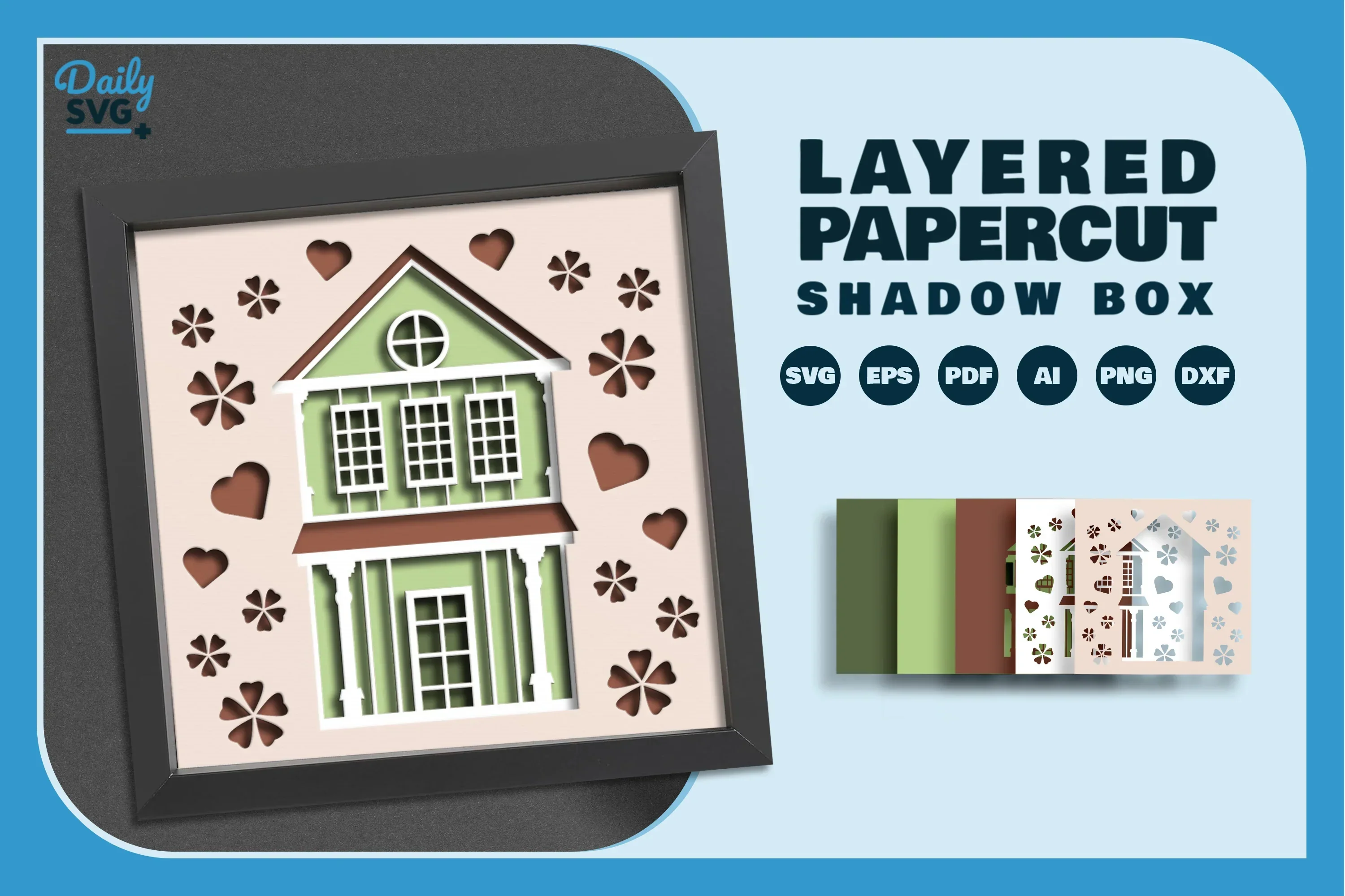 Home Sweet Papercut SVG Bundle - Image 2