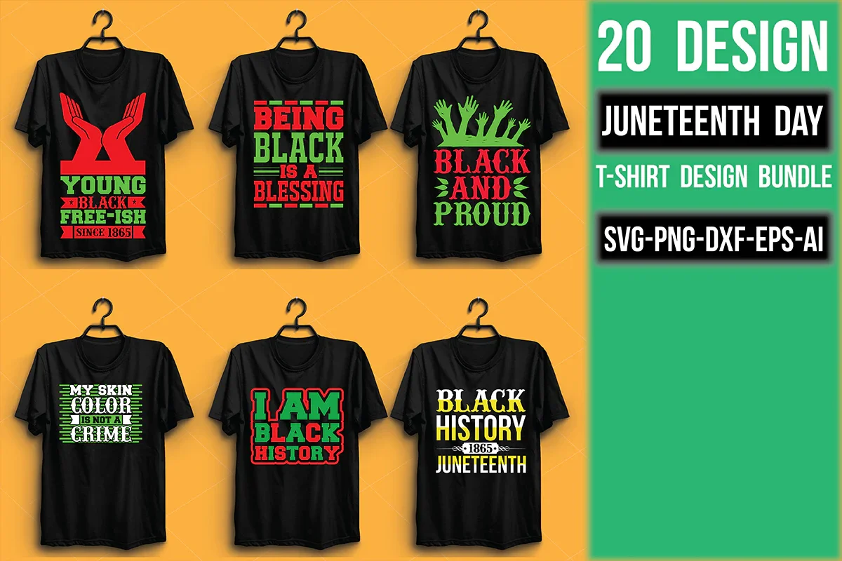 Juneteenth Day T Shirt Bundle - Image 2