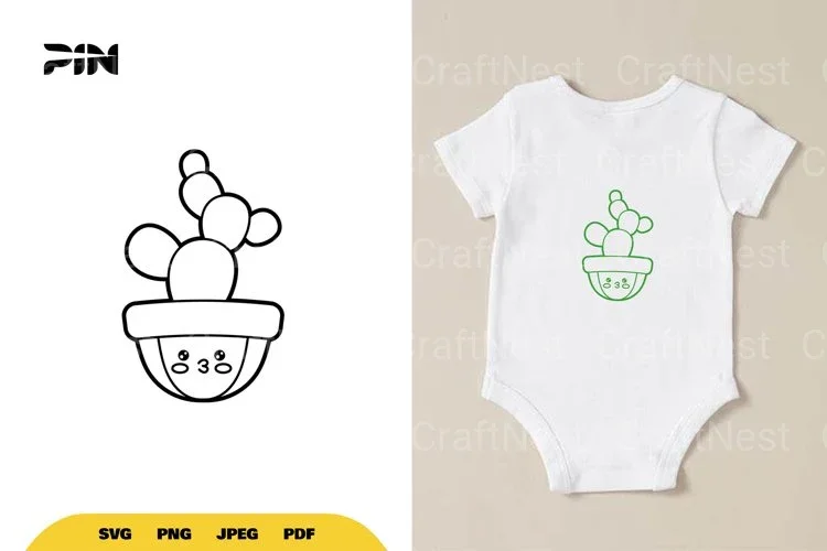 Kawaii Cute Cactus SVG Bundle