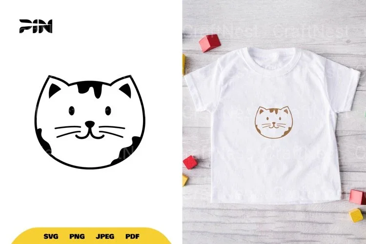 Kawaii Cute Cat SVG Bundle