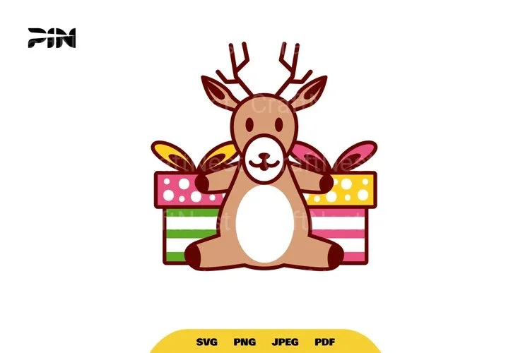 Kawaii Deer Birthday Animal SVG Bundle