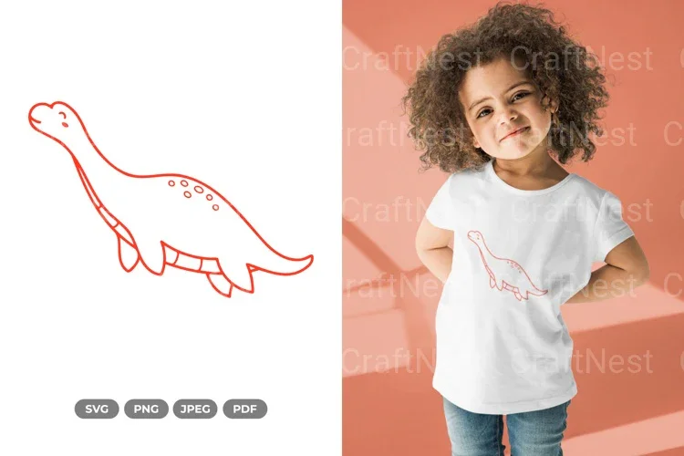 Kawaii Dino Dinosaur Doodle Clipart Bundle