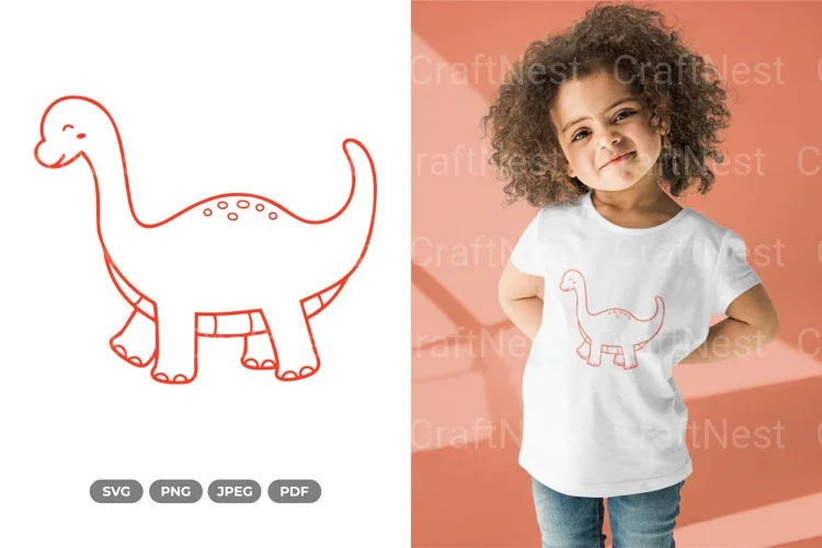 Kawaii Dino Dinosaur Doodle Clipart Bundle