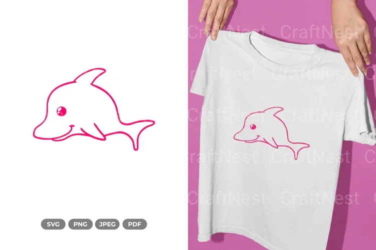 Kawaii Dolphin Sea Animal Clipart Bundle