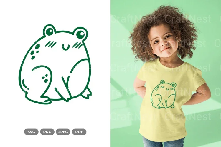 Kawaii Frog SVG Bundle