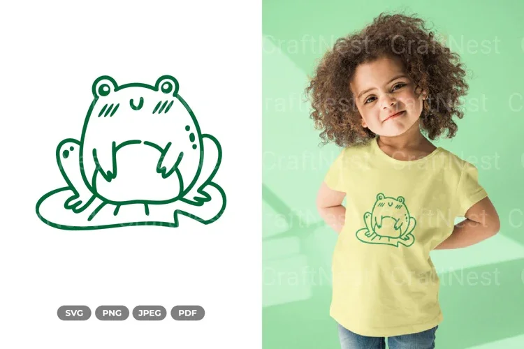 Kawaii Frog SVG Bundle