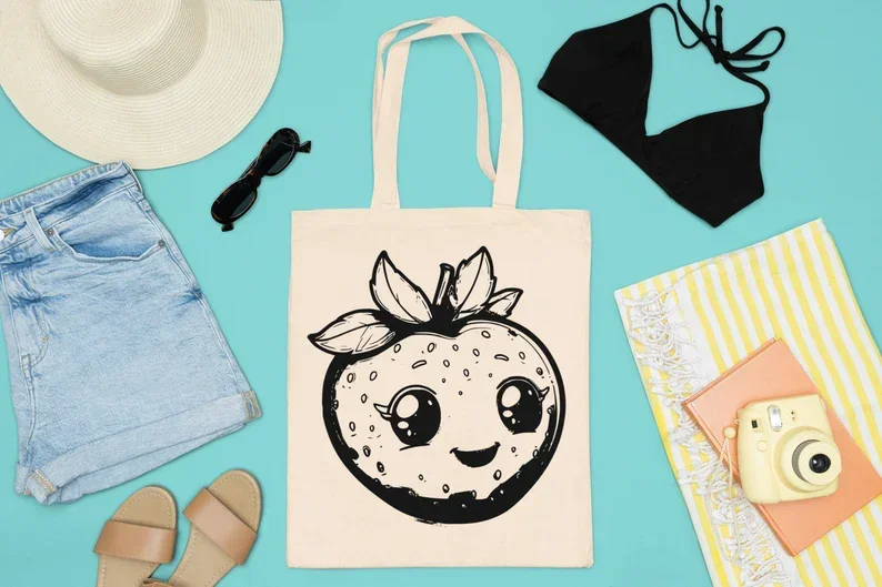 Kawaii Fruits SVG Bundle - Image 9