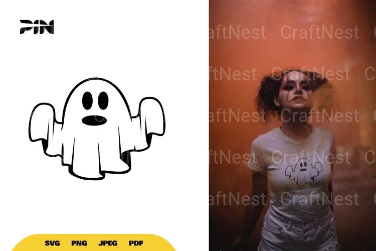 Kawaii Ghost Halloween SVG Bundle