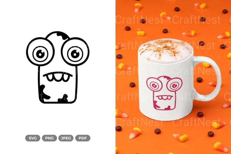 Kawaii Monster Doodle SVG Bundle