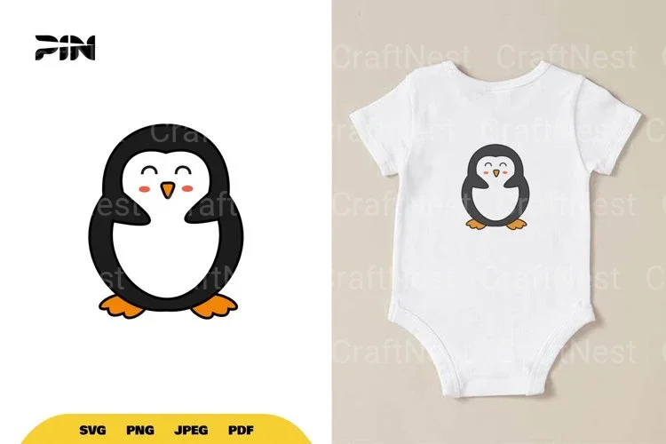 Kawaii Penguin SVG Bundle