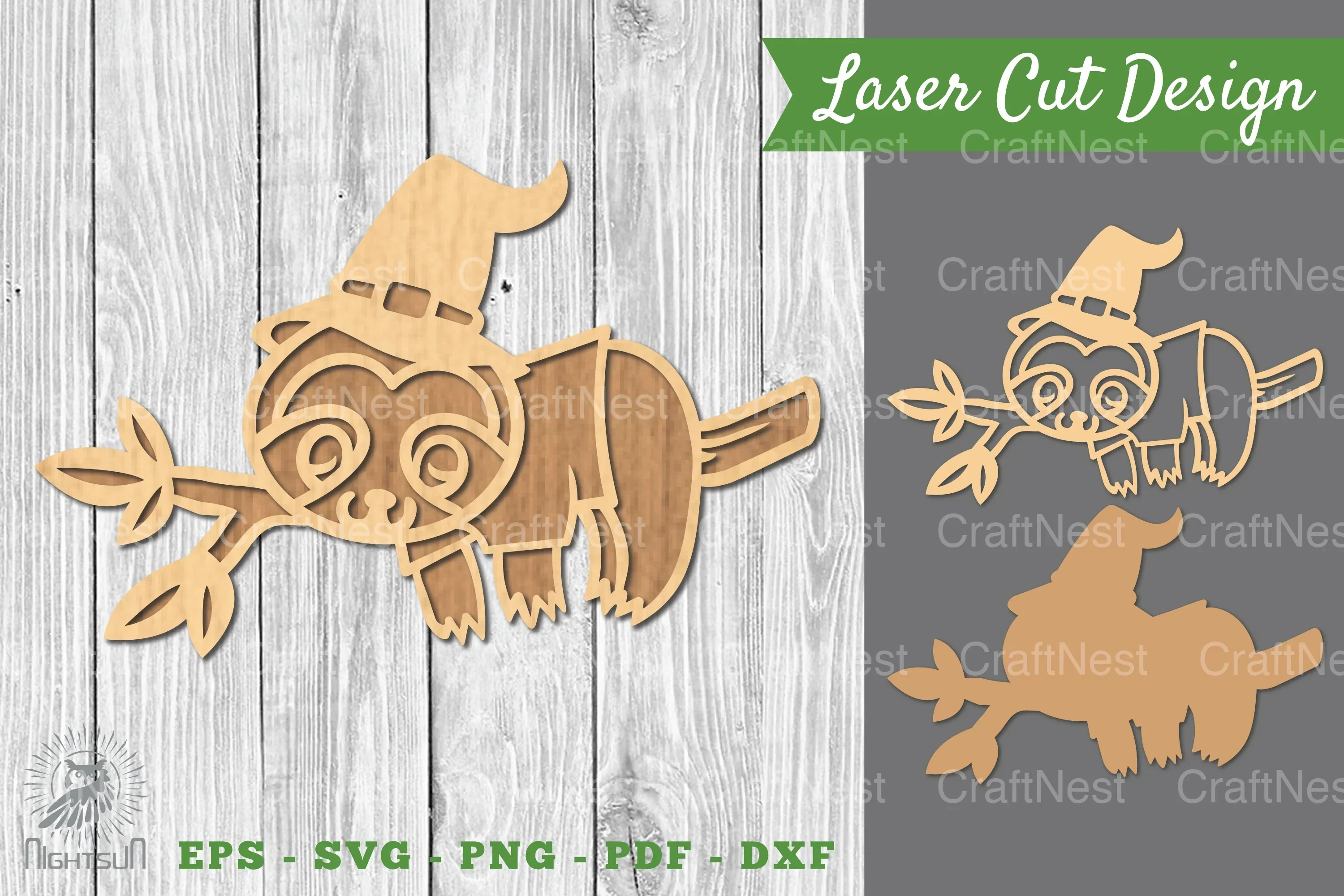 Koala Witch Laser Cut Decoration Clipart Bundle