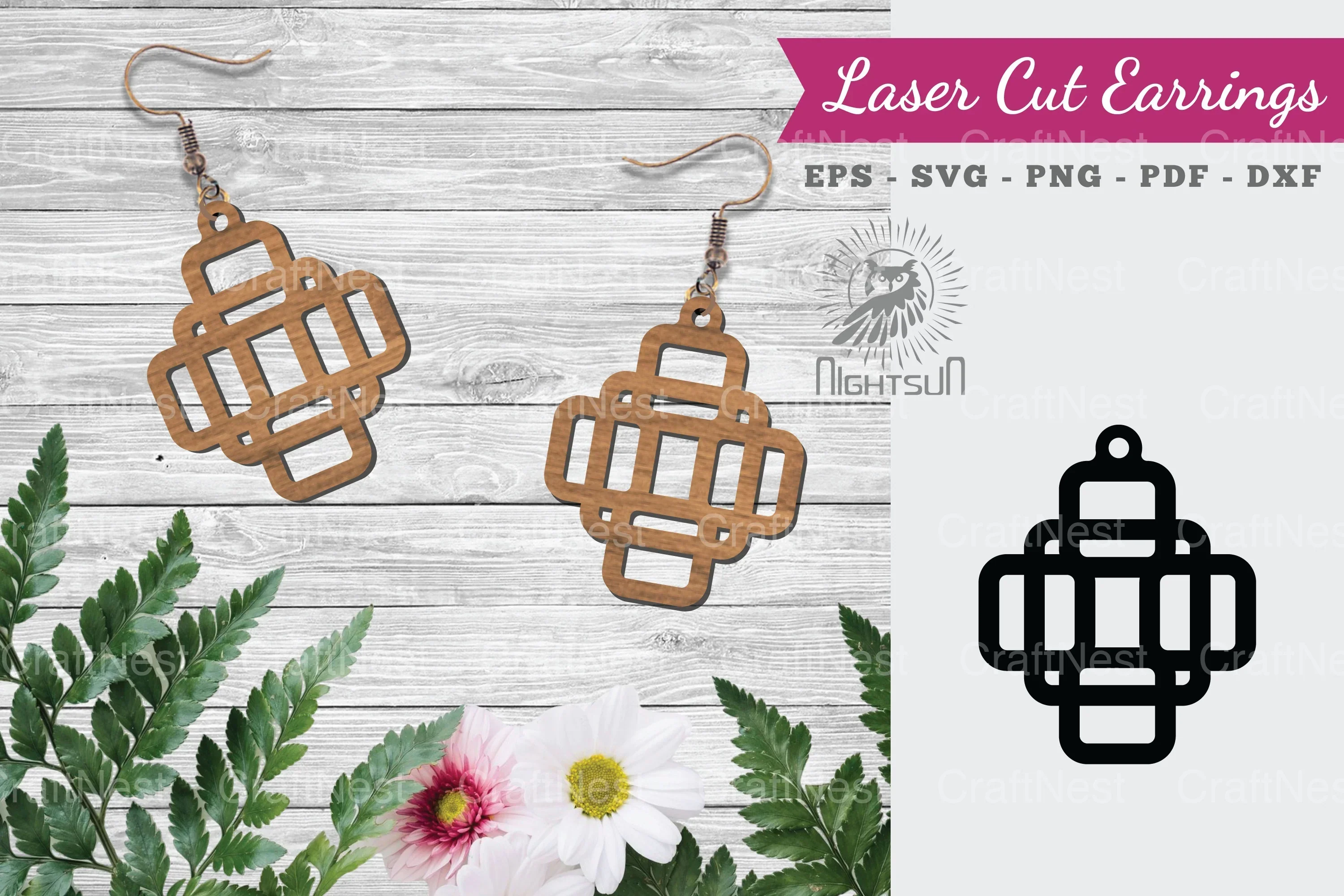 Laser Cut Earrings SVG Bundle
