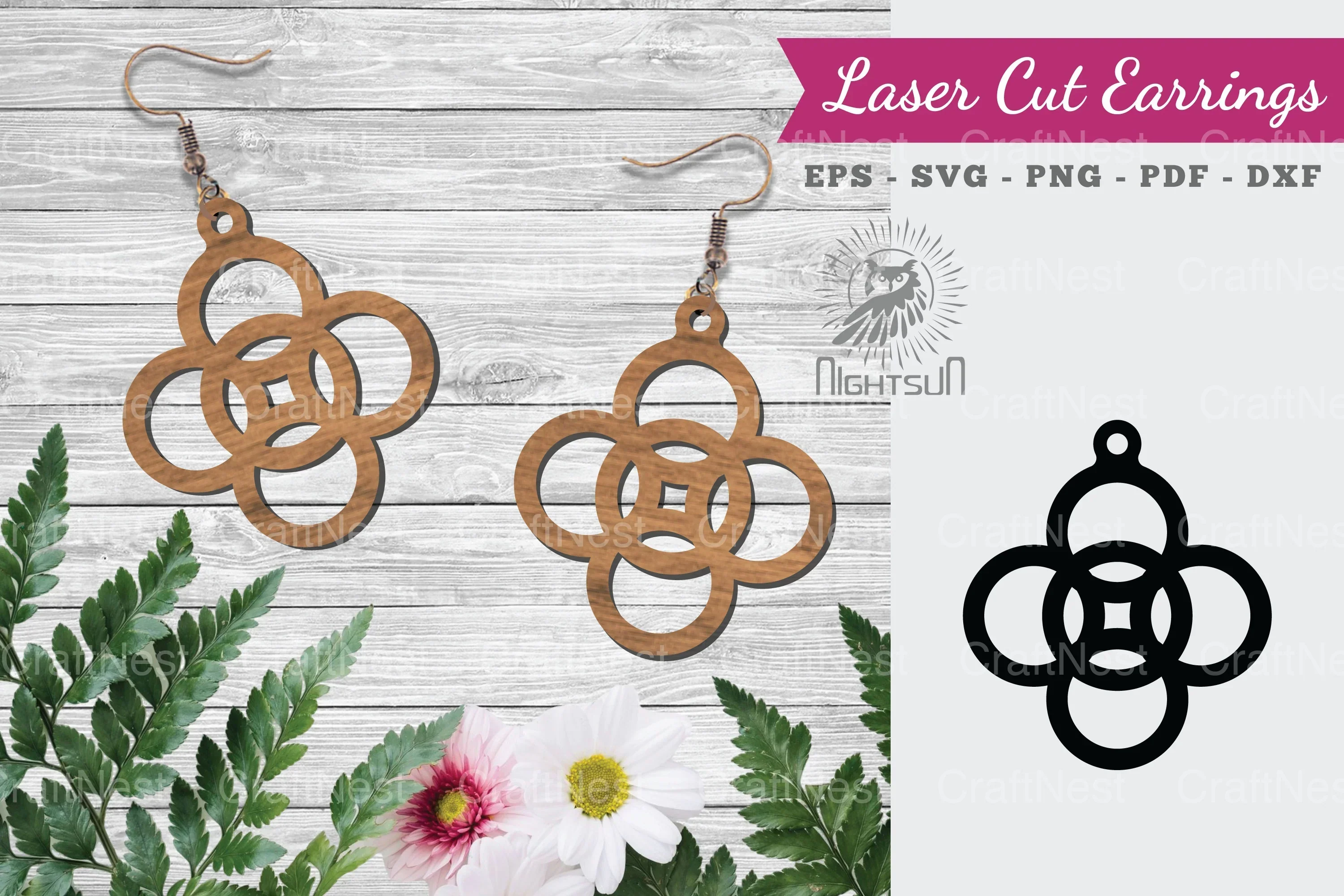 Laser Cut Earrings SVG Bundle